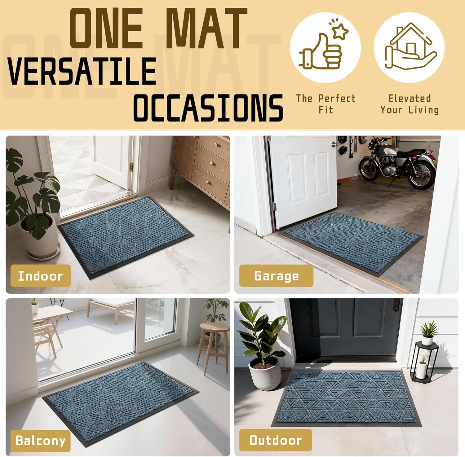 Thumbnail 5 de Yimobra Outdoor Mat 29.5x17 Waterproof Welcome Mat ๐