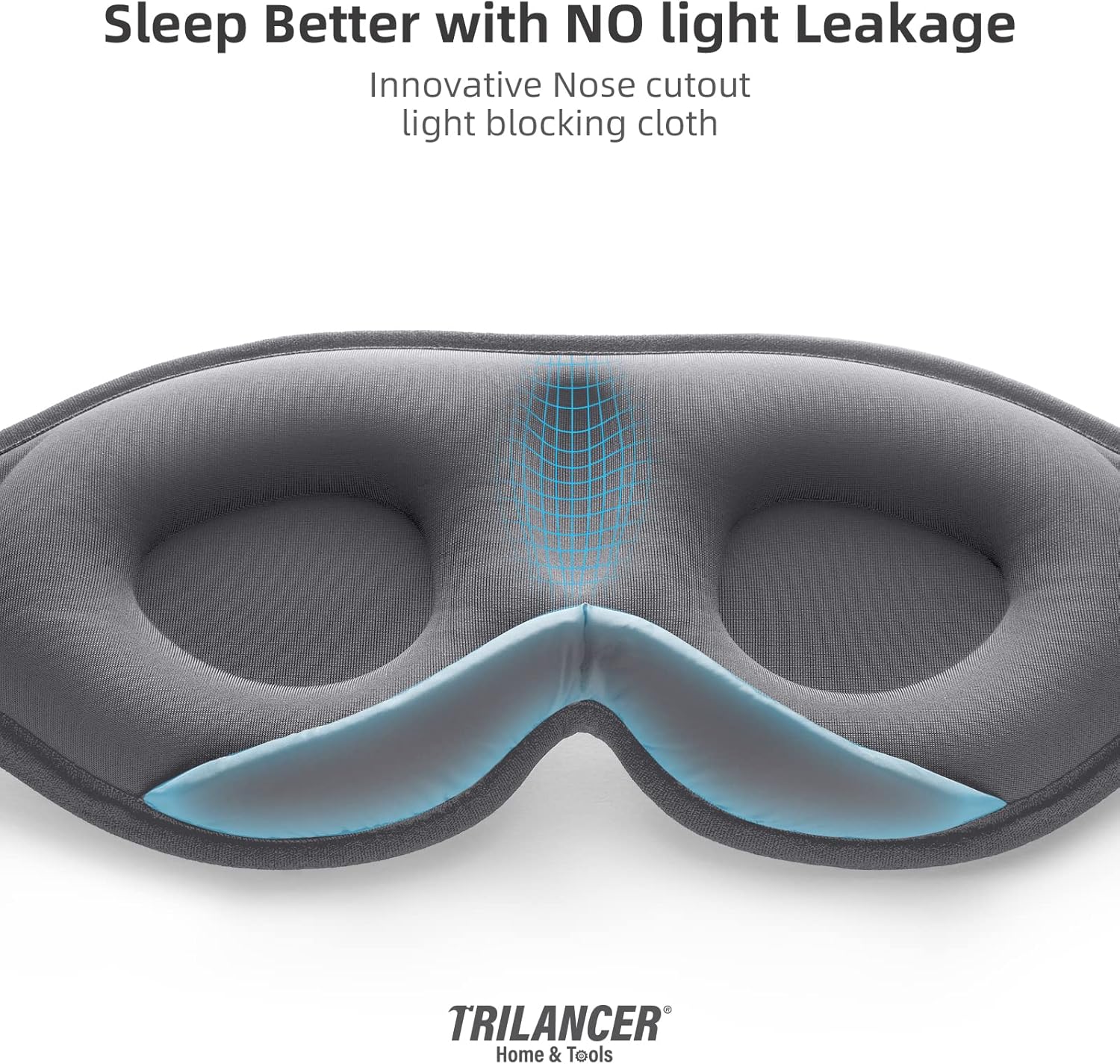 Thumbnail 2 de 2026 innovative light-blocking sleeping mask with earplugs (grey) — adjustable, zero-light leakage comfort