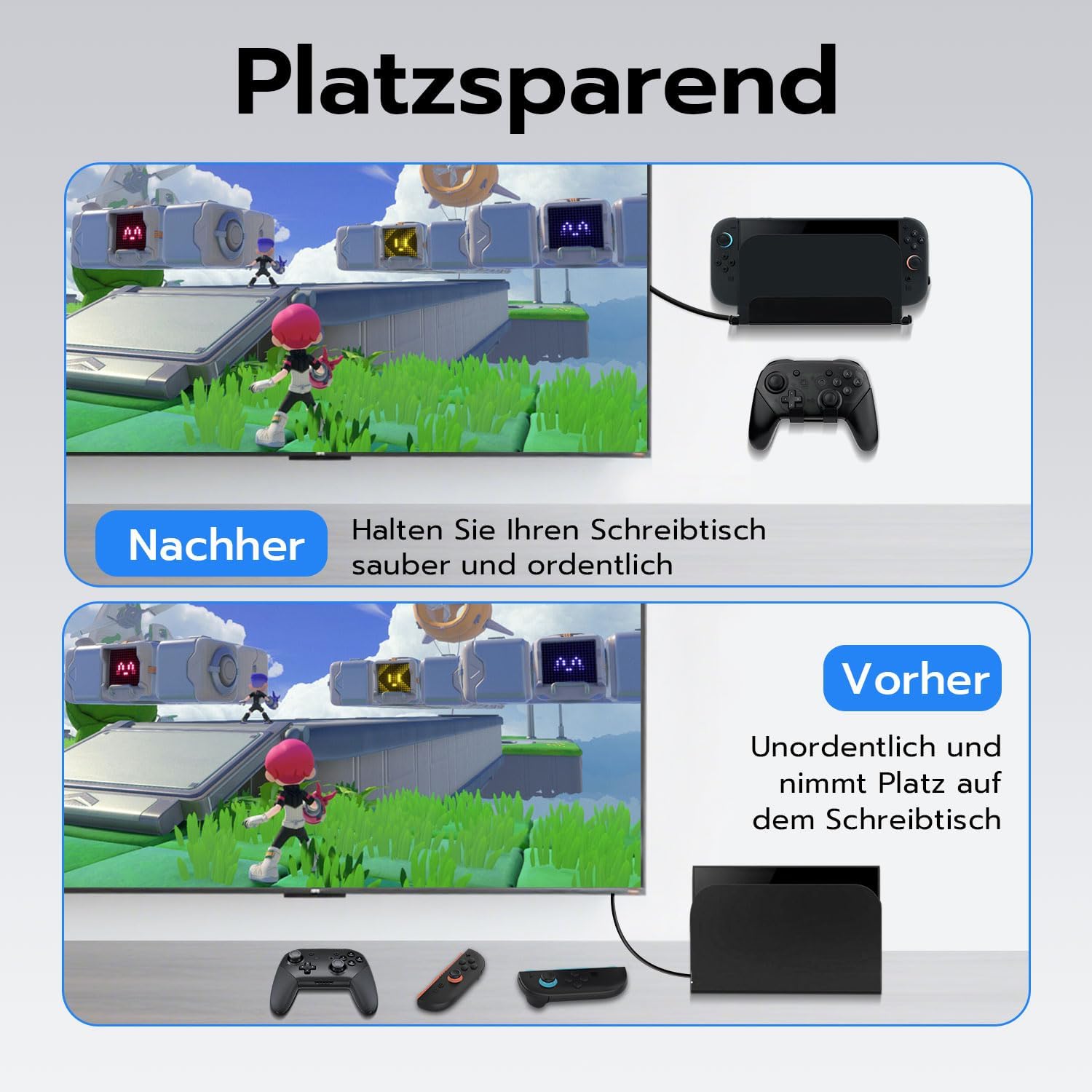 Thumbnail 3 de Mcbazel Wandhalterung für Nintendo Switch 2 – stabile Metallhalterung mit Belüftungsdesign und Schraubensatz