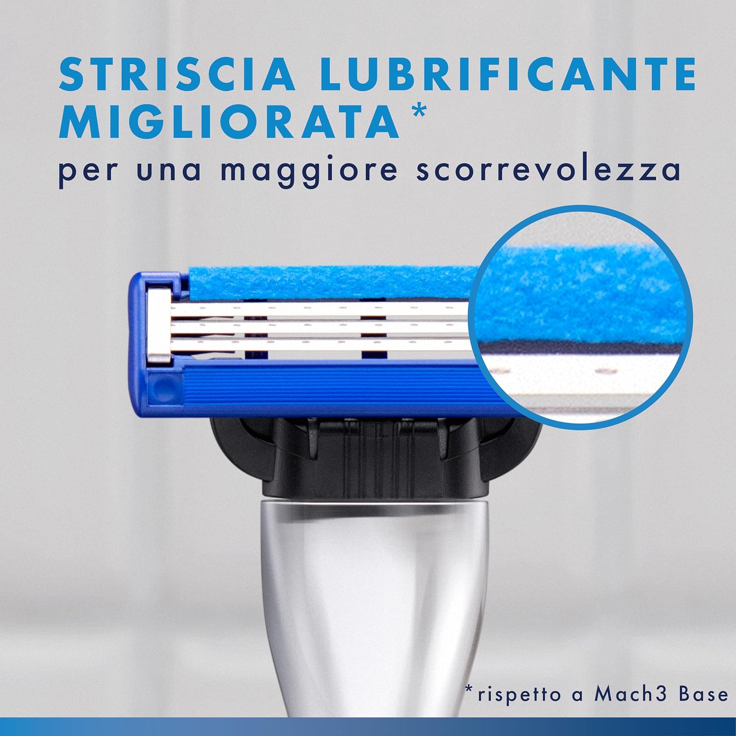 Detalle de Gillette Mach3 Turbo Rasoio Da Uomo con 2 Regole di Lamette: Prestazioni Fluide e Affidabili