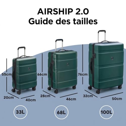 Detalle de DELSEY Paris Airship 2.0 — Set de 3 valises rigides
