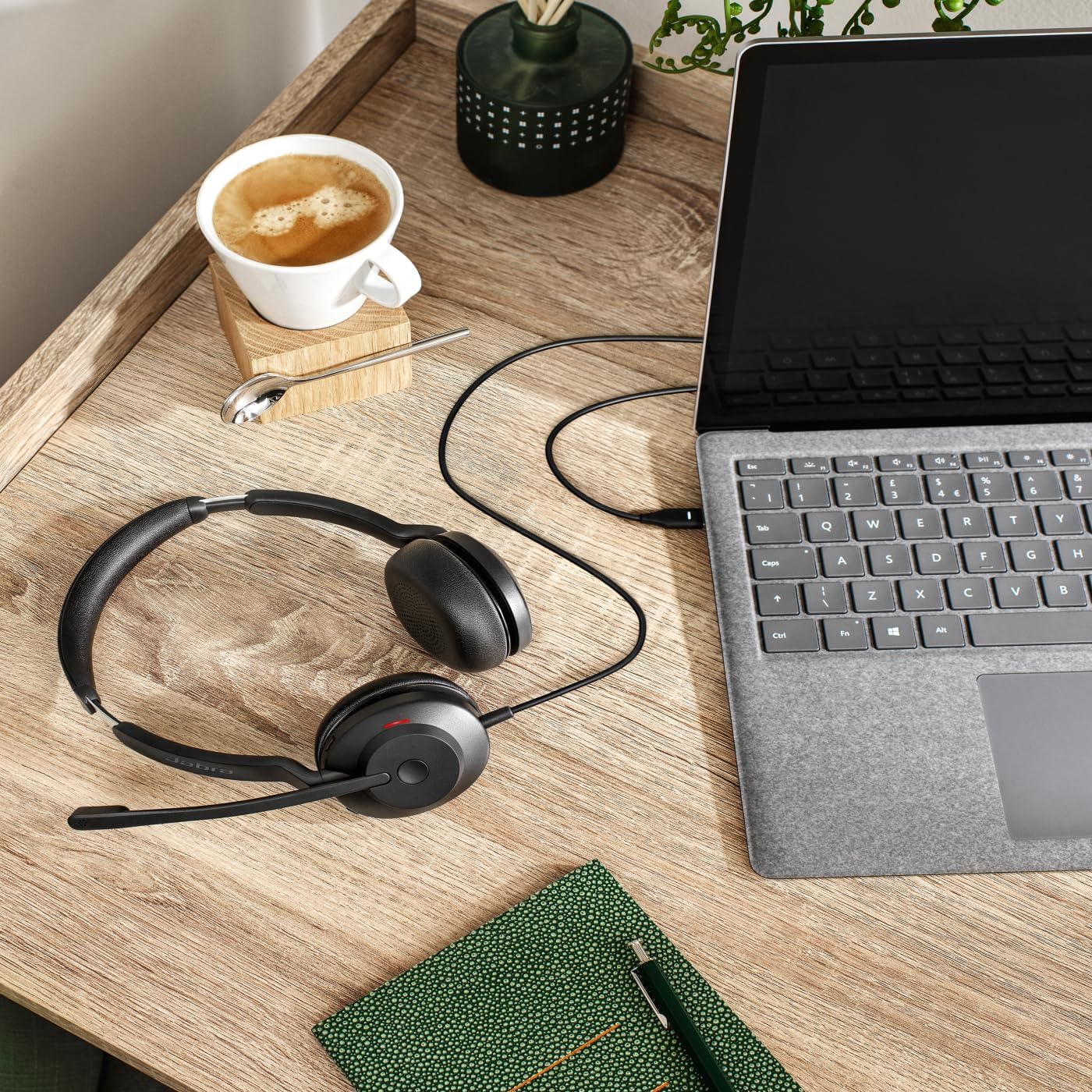 Thumbnail 1 de Jabra wired headset with USB-A and USB-C cable