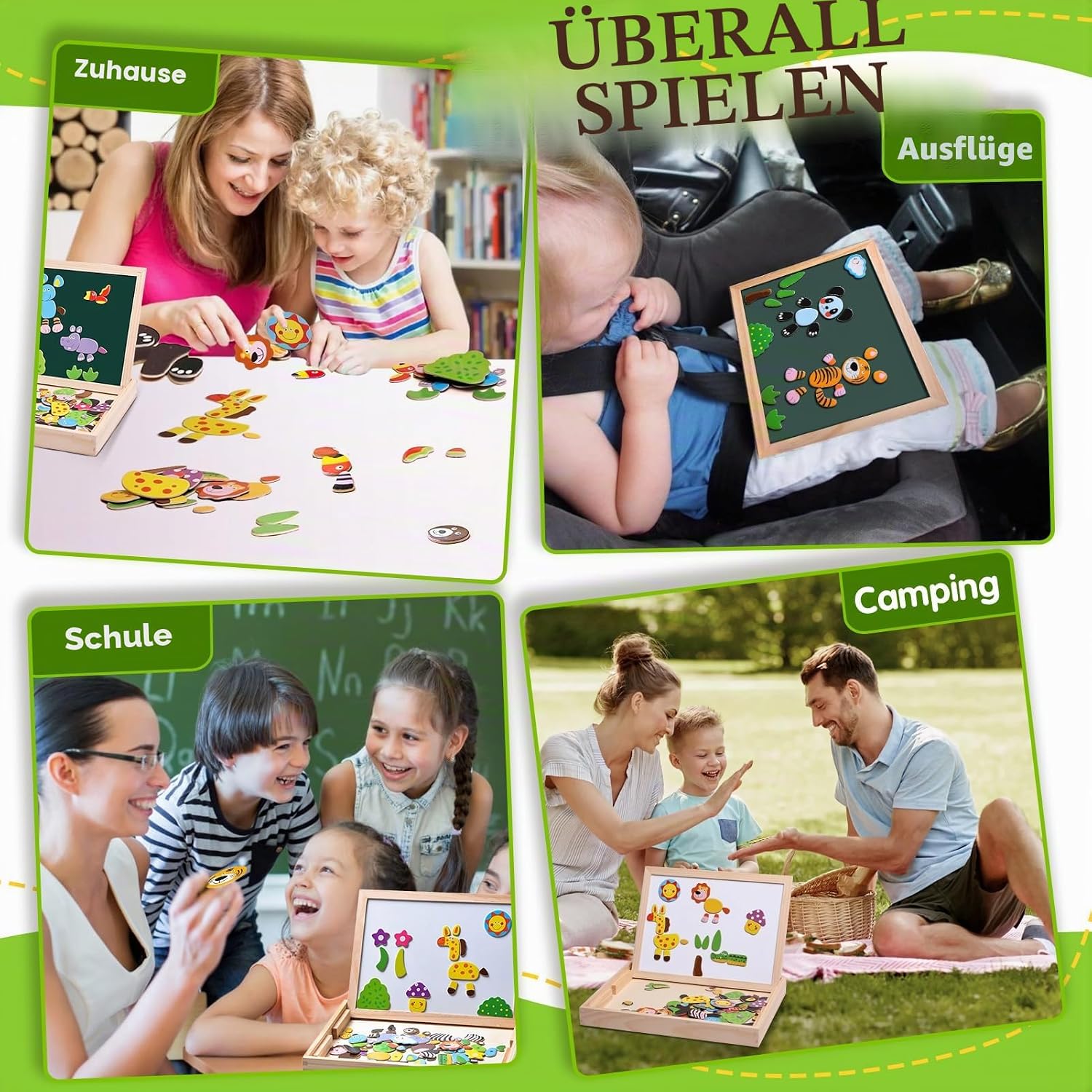 Detalle 2 de Uping Magnetisches Holzpuzzle 100 Stück