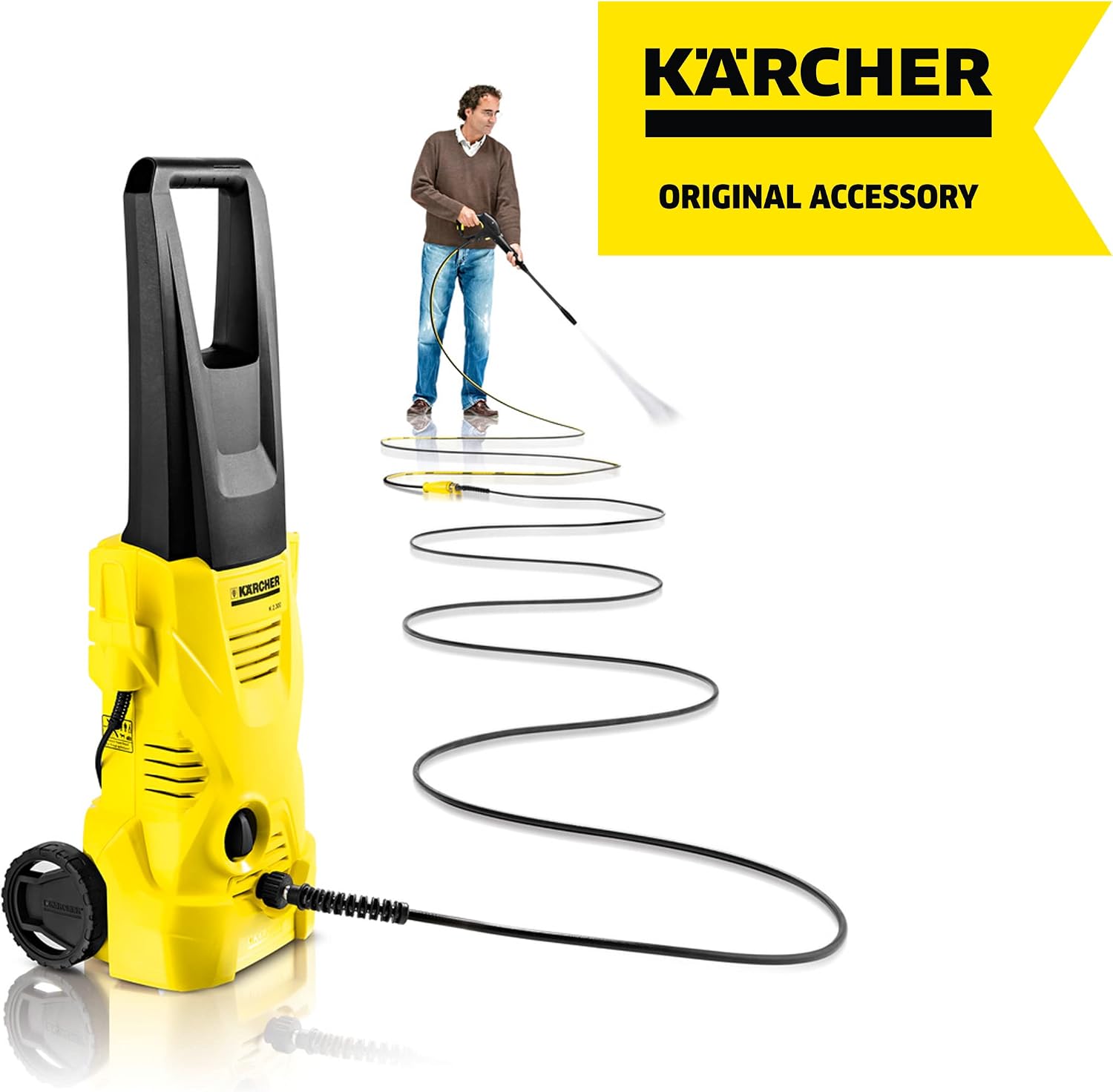 Detalle de Kärcher Replacement 9 m High Pressure Hose with Quick Connect for K2-K7 Series