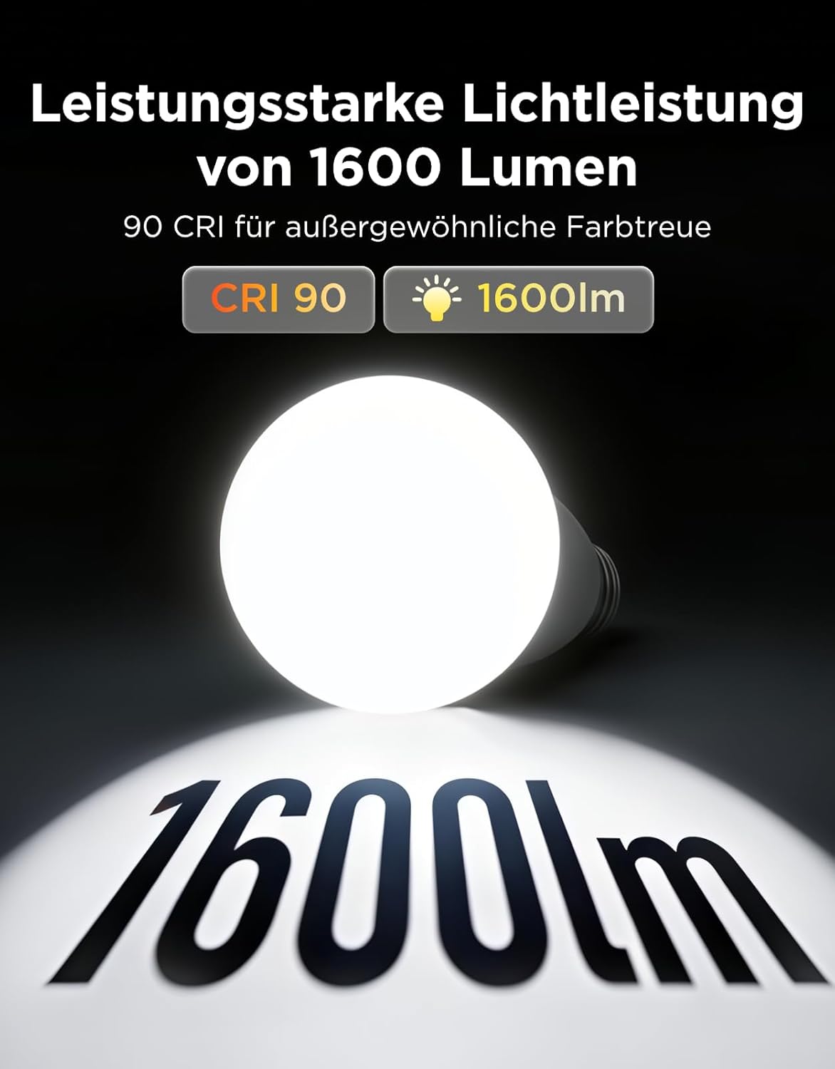 Thumbnail 2 de Govee Smart Glühbirne E27 – 1600LM RGBWW, Matter-Kompatibel, App-Steuerung