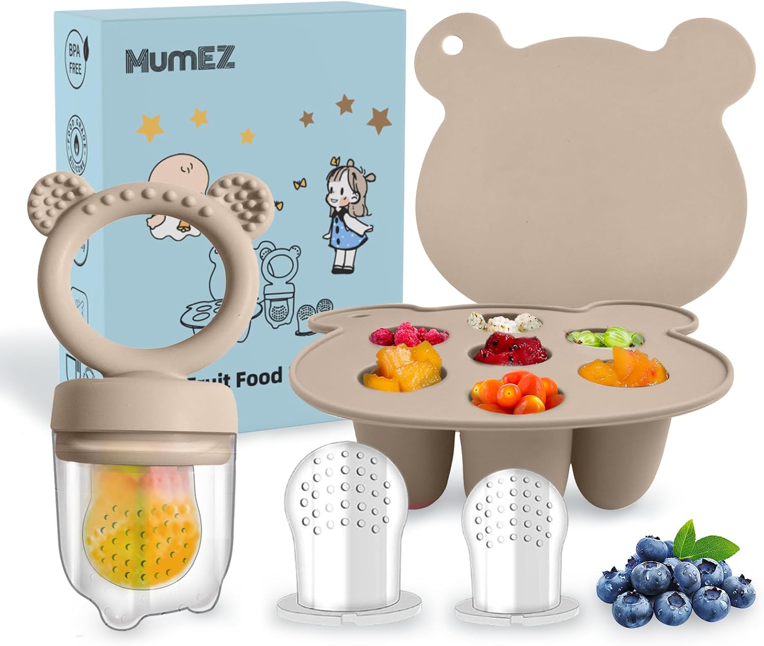 Thumbnail 6 de MumEZ baby fruit feeder pacifier set for solids