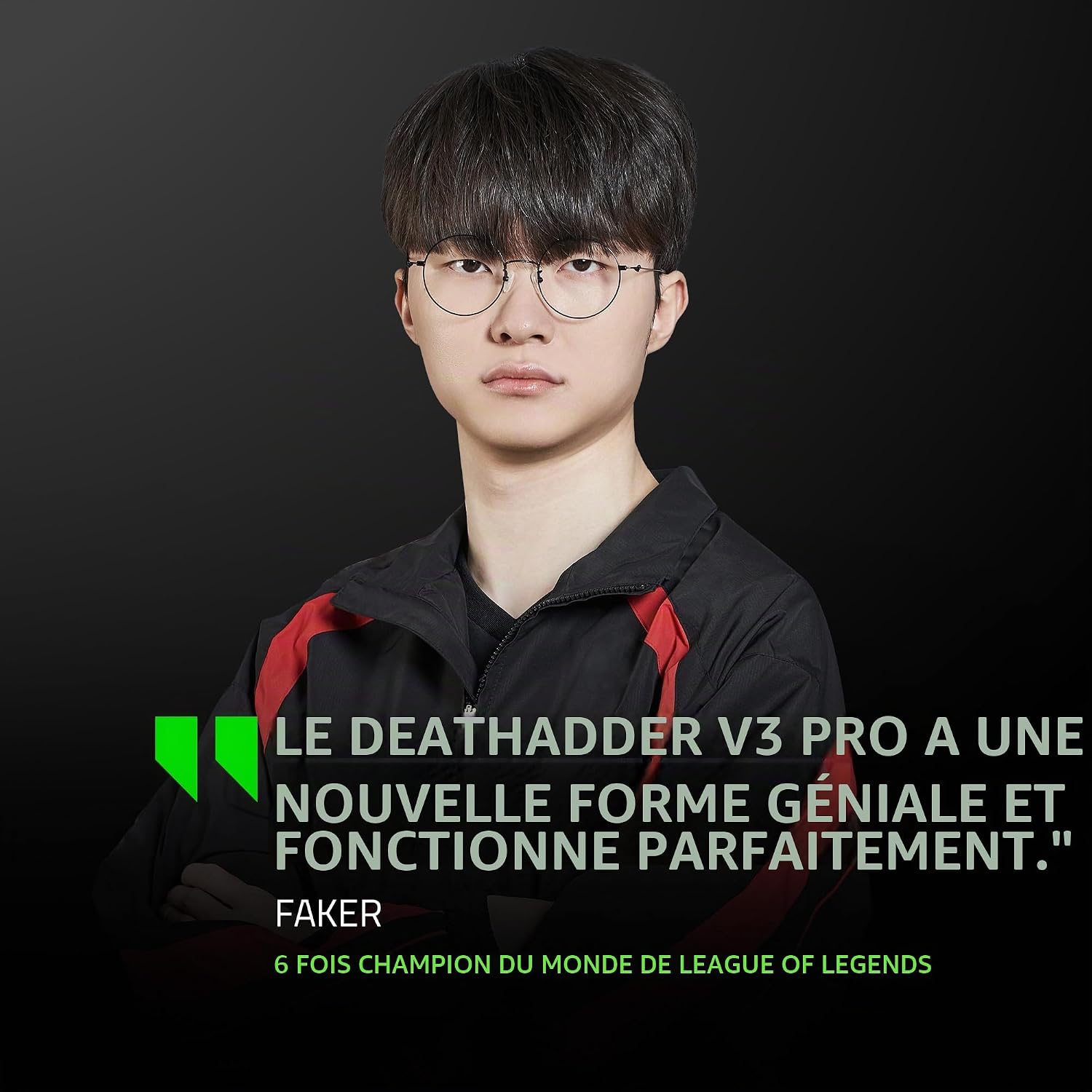 Detalle de Razer DeathAdder V3 Pro draadloze gamingmuis met 8K-polling en 30K-sensor