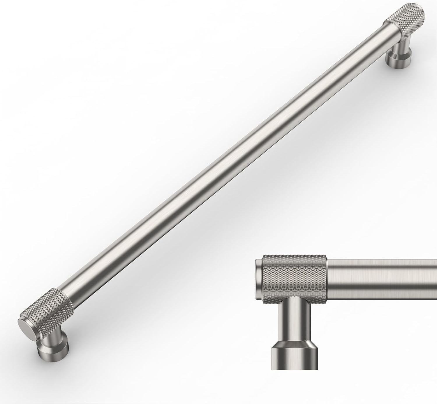 Detalle de Amerdeco 10 Pack Brushed Satin Nickel Cabinet Pulls 254mm