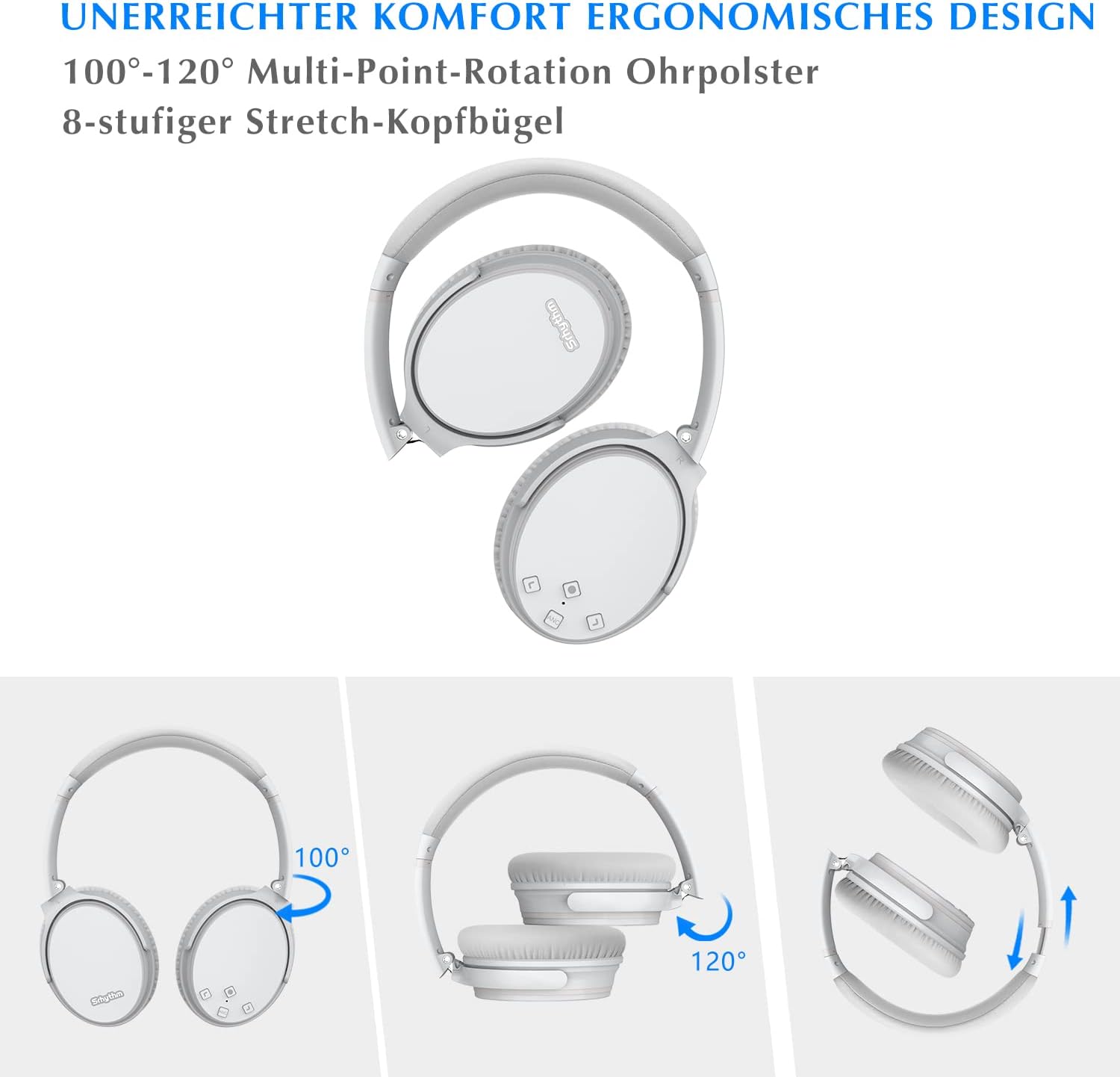 Thumbnail 6 de Srhythm NC35 Bluetooth ANC Kopfhörer 50+ Std