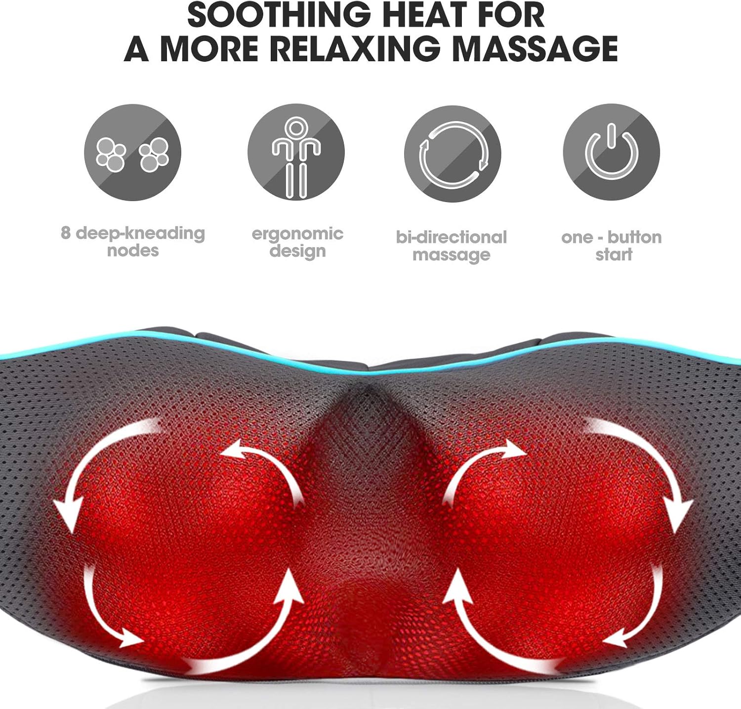 Detalle 2 de MagicMakers Electric Shiatsu Neck Massager with Heat