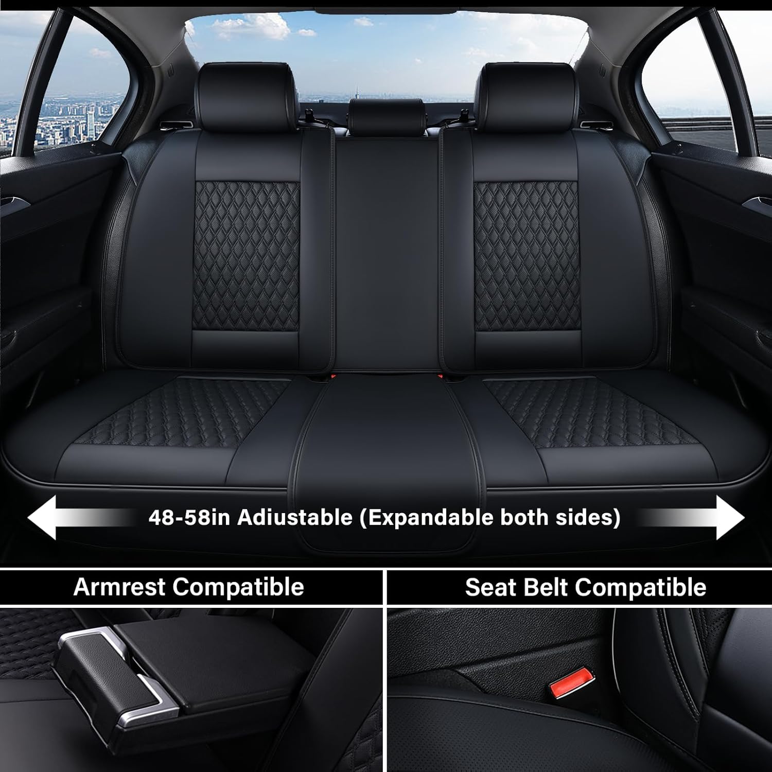 Thumbnail 4 de Coverado Car Seat Covers Full Set 1️⃣