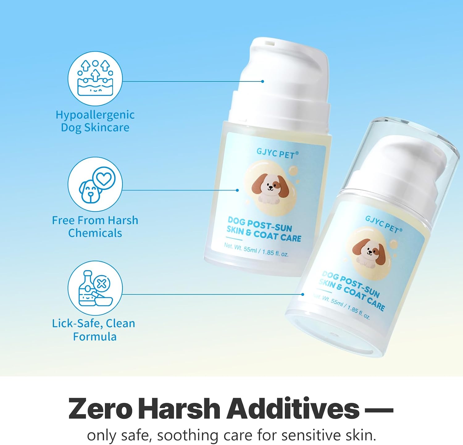 Thumbnail 6 de GJYC PET After-Sun Beruhigungsserum für Hunde – Feuchtigkeitsspendendes Hautpflege-Serum nach Sonnenex position