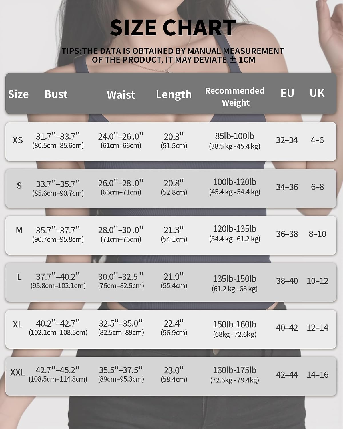 Detalle 2 de ALGALAROUND Women's Tank Top V-Neck Racer Back
