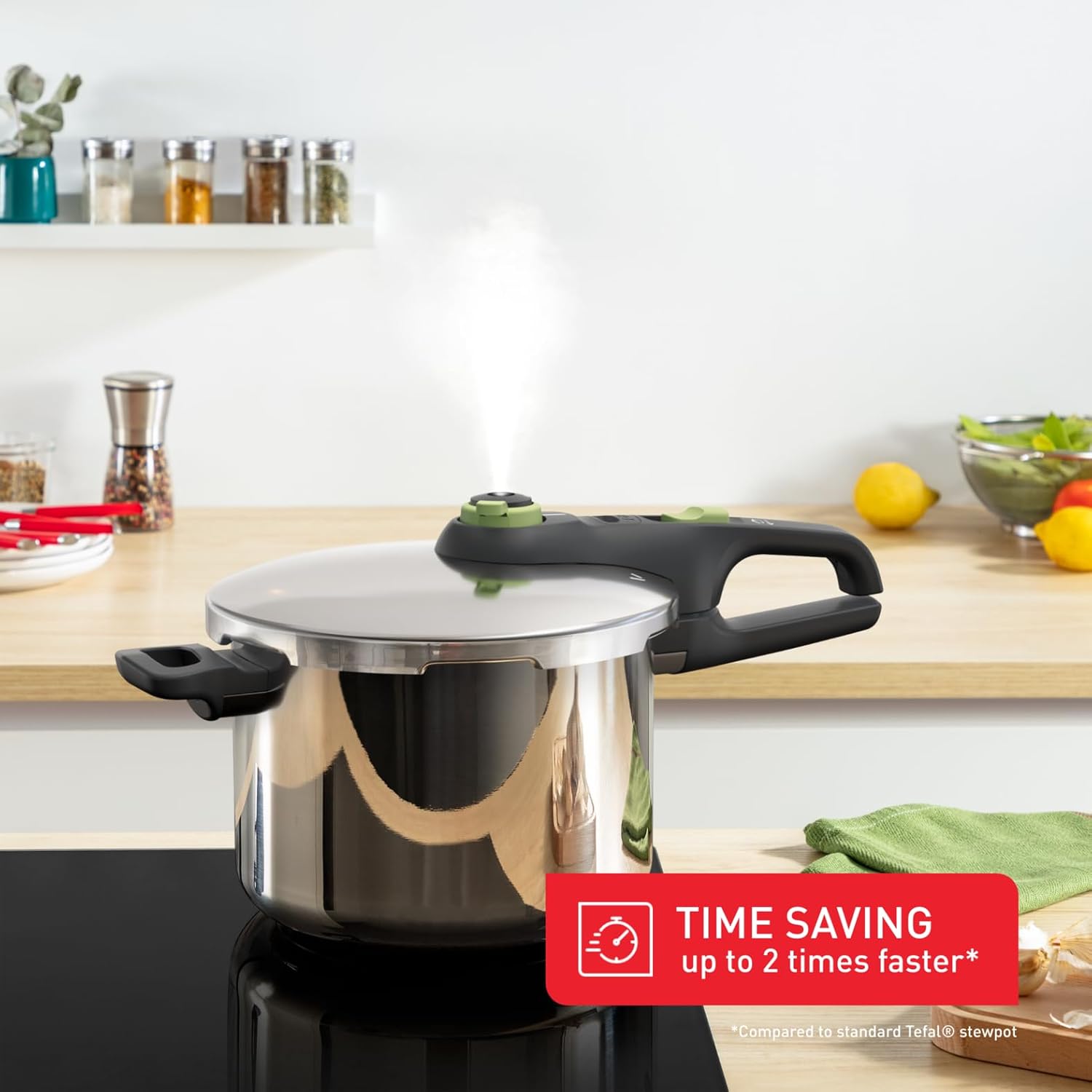 Detalle 2 de TEFAL P2580702 Secure Trendy Schnellkochtopf 6 L