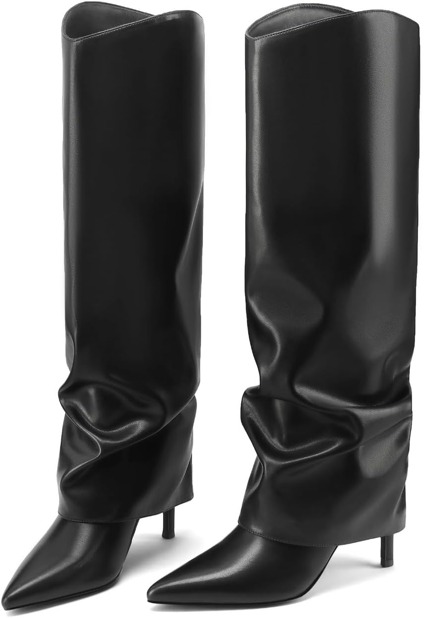 Thumbnail 4 de Vaslemuse Fold Over Knee High Boots 3.15in heel