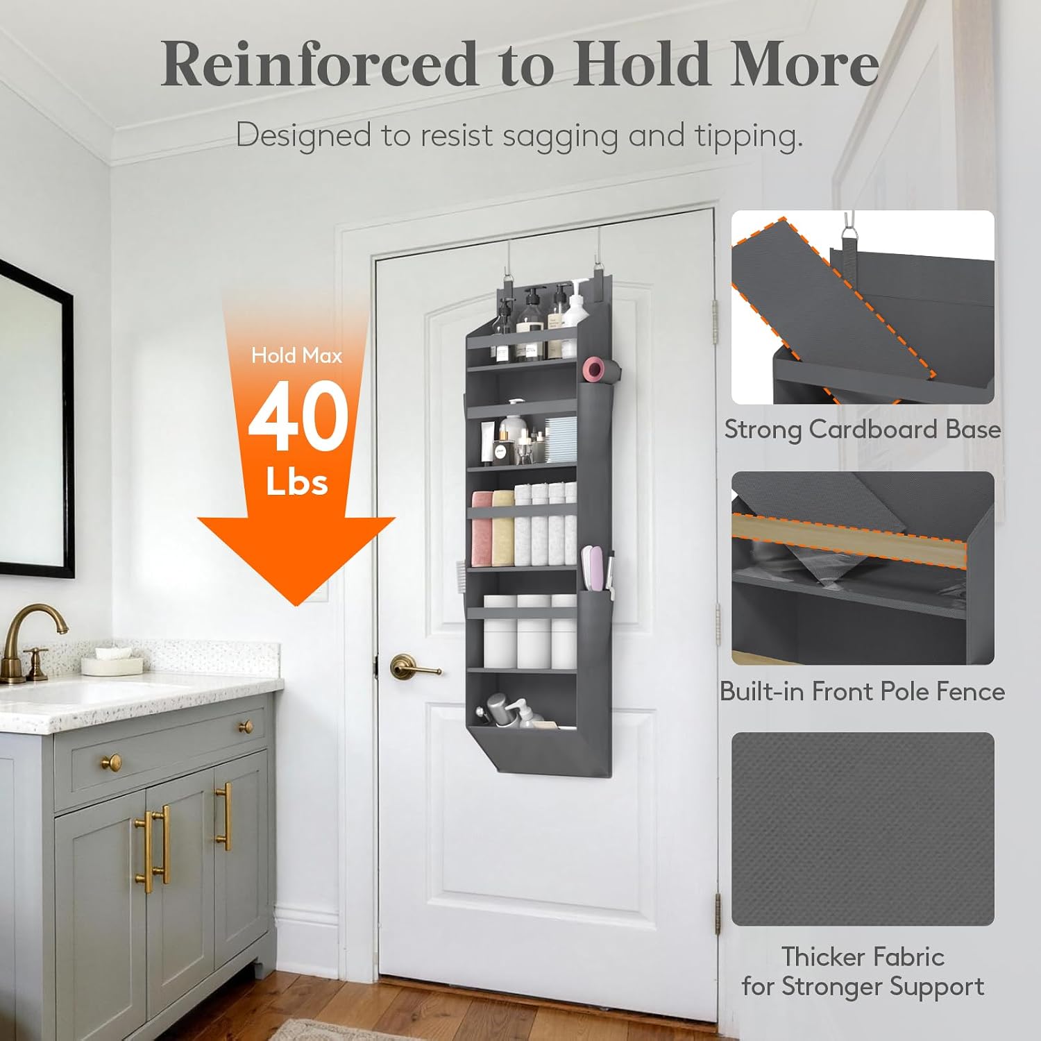 Thumbnail 3 de Lifewit Over-the-Door Organizer, 5-Section