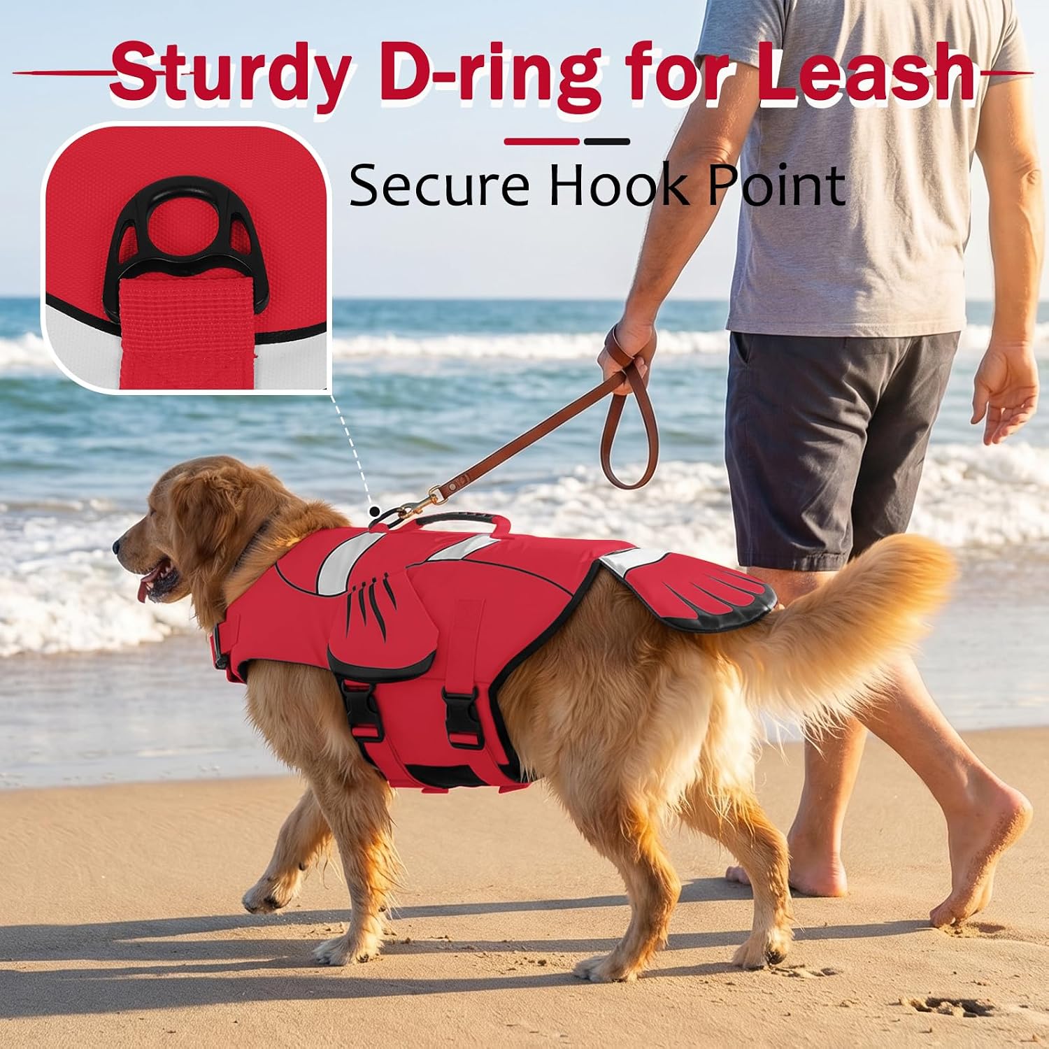 Thumbnail 6 de DENTRUN Dog Life Jacket for S/M/L Dogs