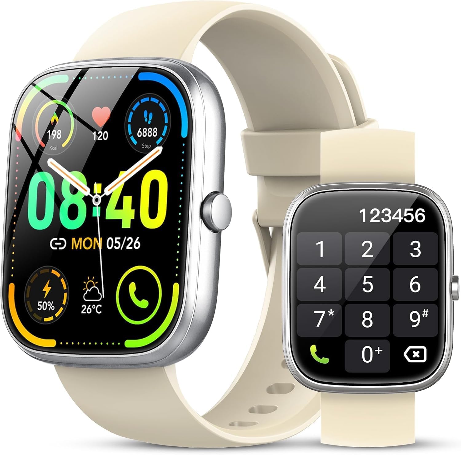 Thumbnail 6 de taopodo 2026 AI Voice Assistant Smart Watch for Men & Women – Bluetooth Calling & Health Tracking