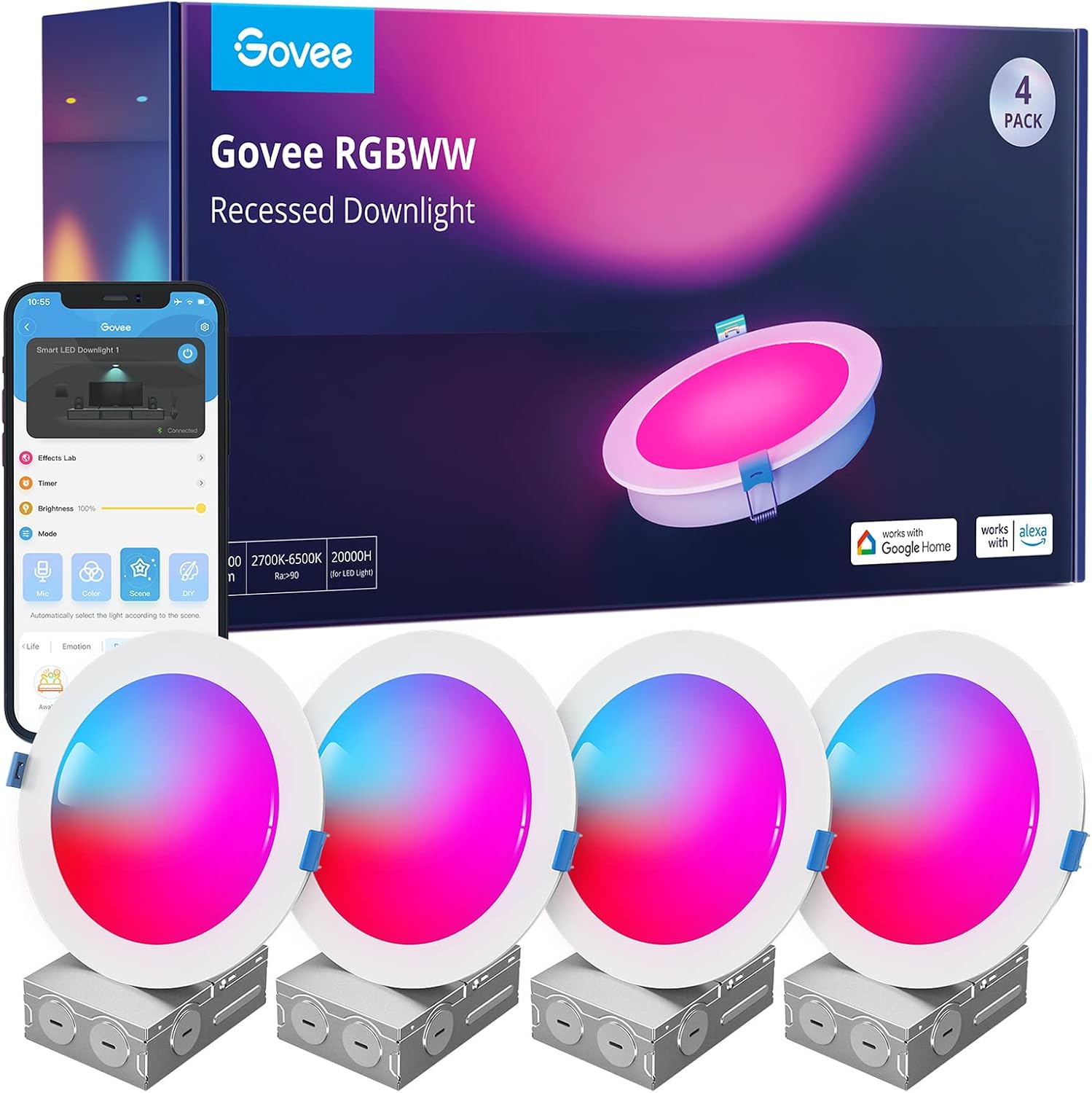 Govee Smart Recessed Lighting 6-Inch