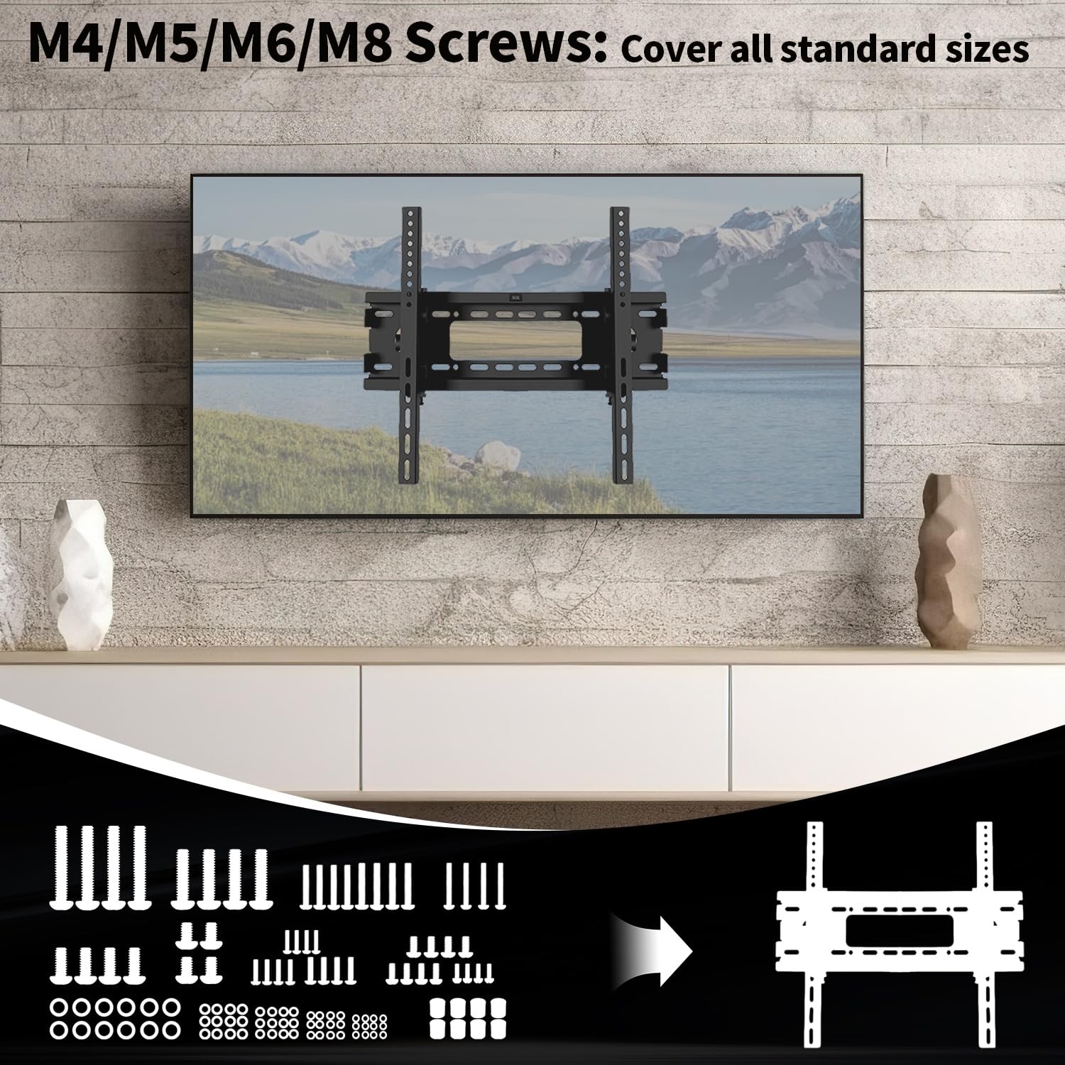 Detalle 2 de TV Bracket Screws 120pcs M4–M8 kit