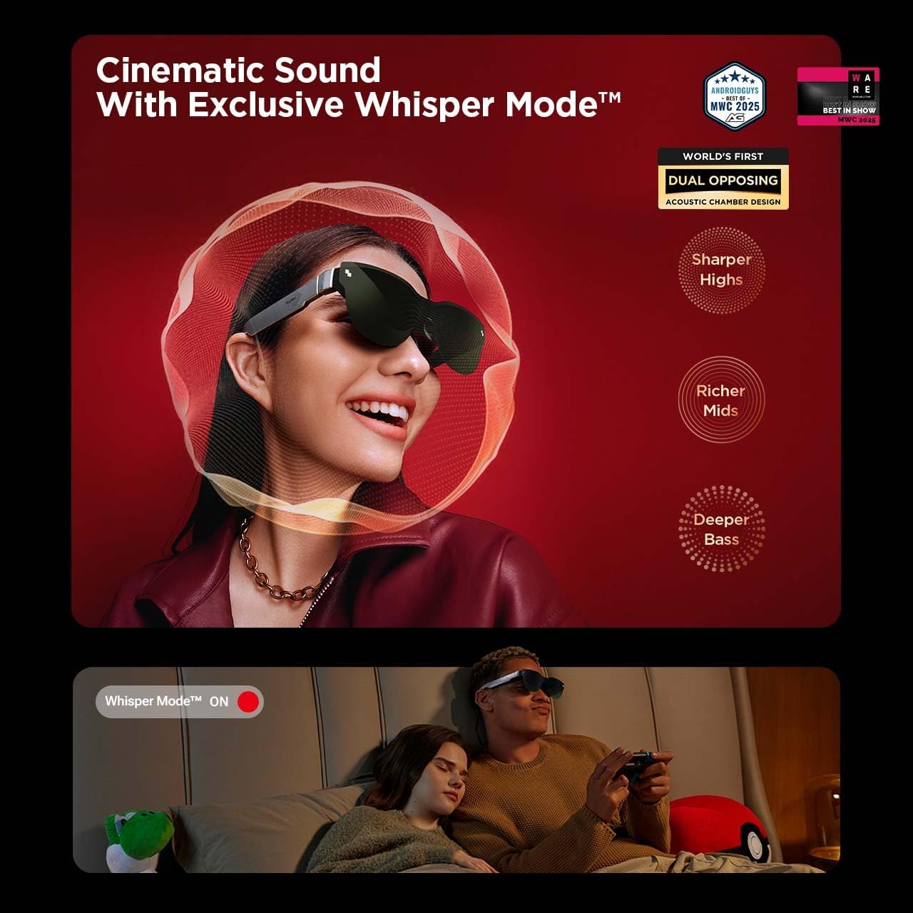 Thumbnail 6 de RayNeo Air 3s AR/XR Glasses with 201" HueView Display and 120Hz Ultra-Responsive Visuals