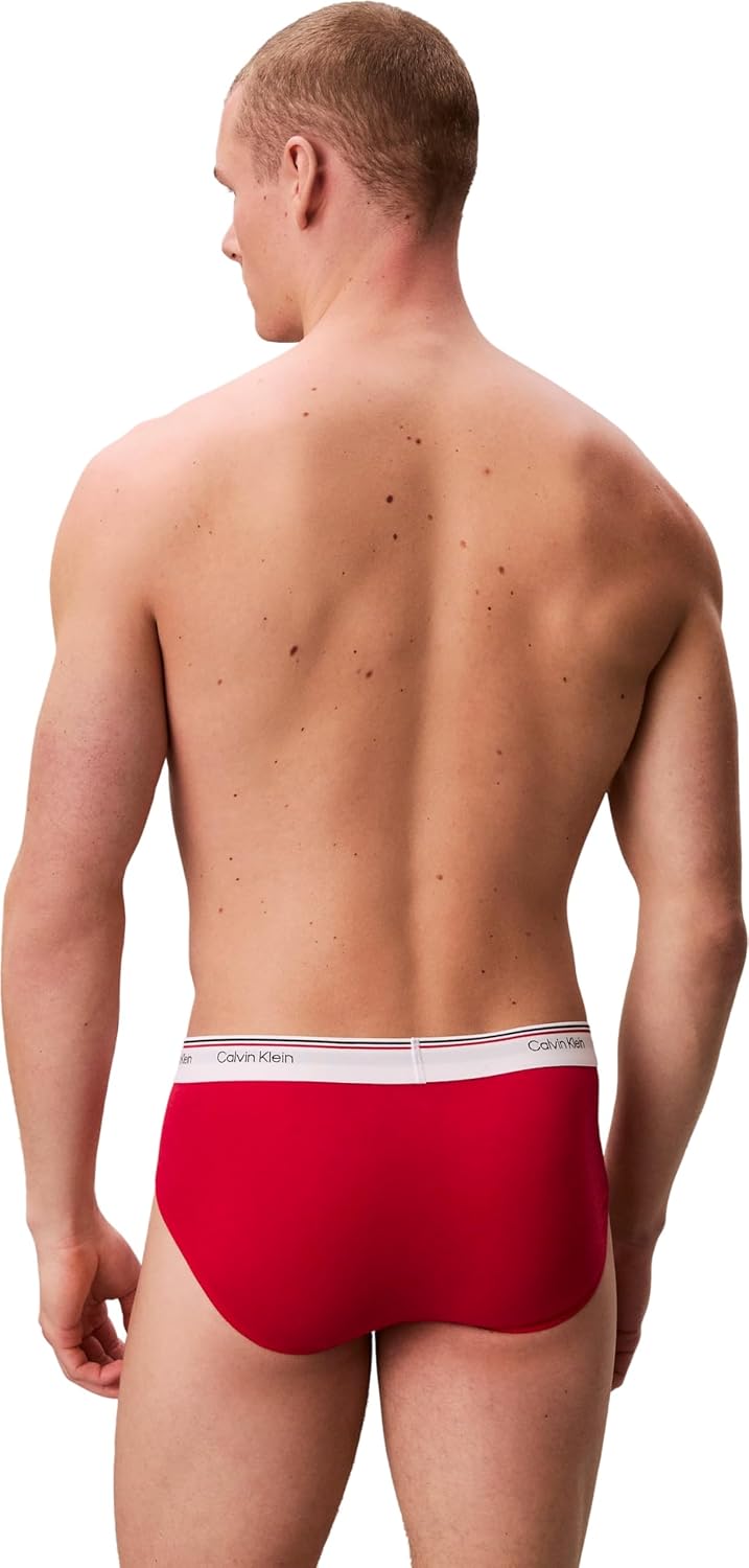 Thumbnail 1 de Calvin Klein Men’s 3 Pack Balance Hipster Briefs with Logo Waistband