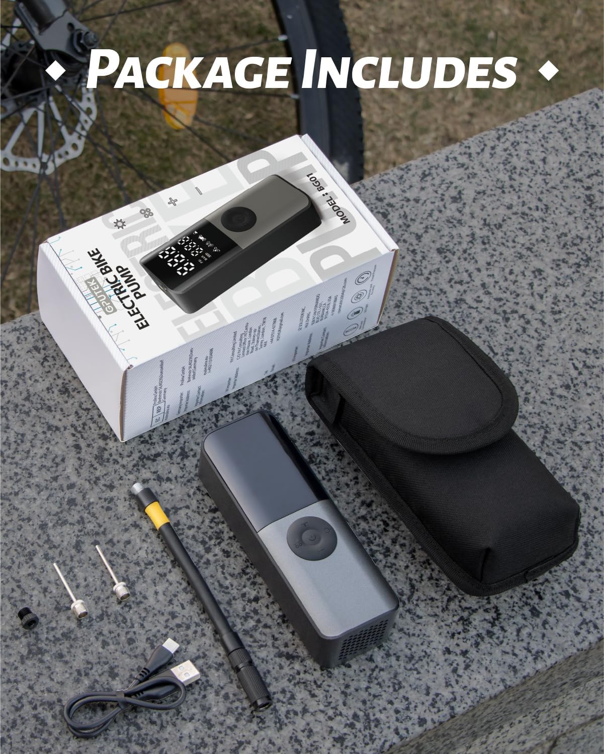 Thumbnail 6 de GPUTEK Electric Bike Pump 150Psi