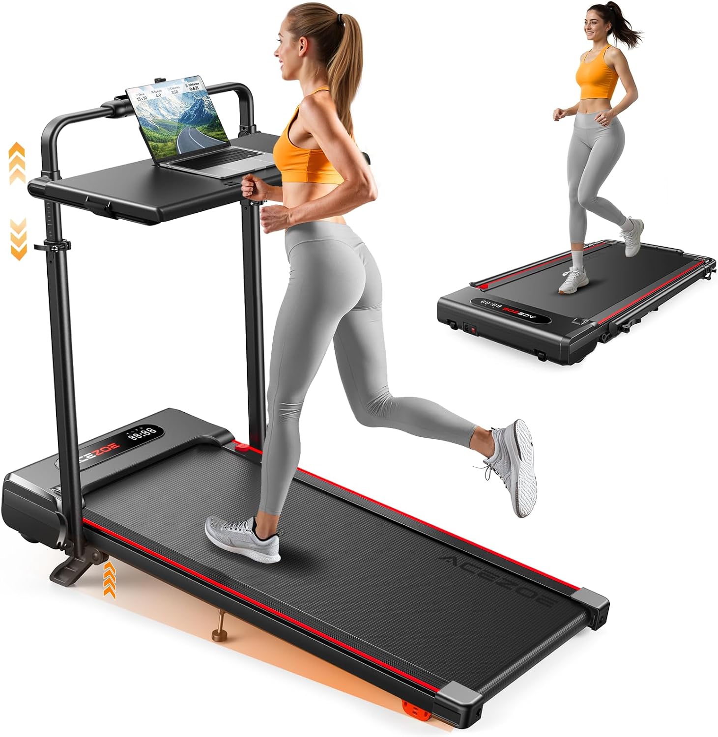 Detalle de 6 in 1 Laufband für Zuhause mit Steigung 10%