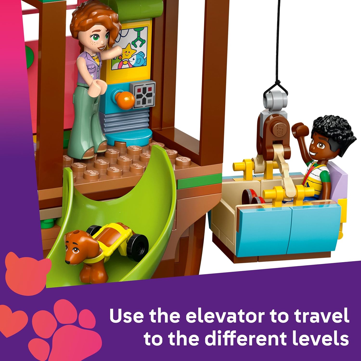 Detalle de LEGO Friends Friendship Tree House Hangout (42652) with 2 Animal Figures, 4 Mini Dolls and Accessories