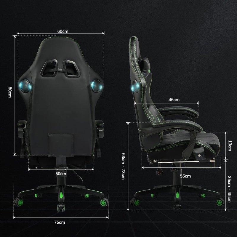 Detalle de GTPLAYER silla gaming de 150 kg