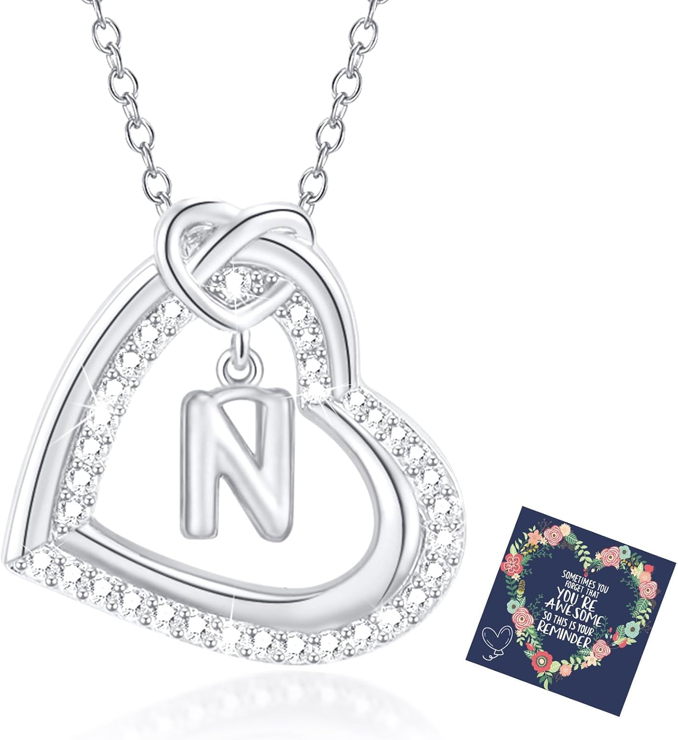 Detalle de Collana con lettera A-Z in argento