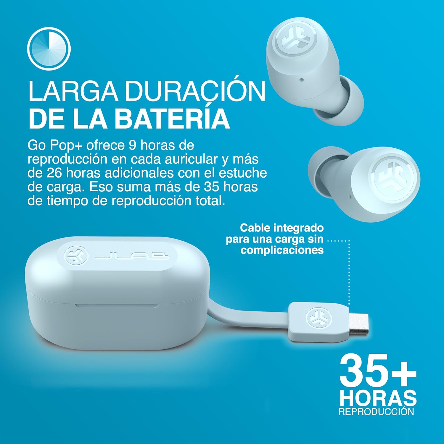 Thumbnail 5 de JLab Go Air Pop+ Auriculares Inalambricos Bluetooth 🎧 35+ horas
