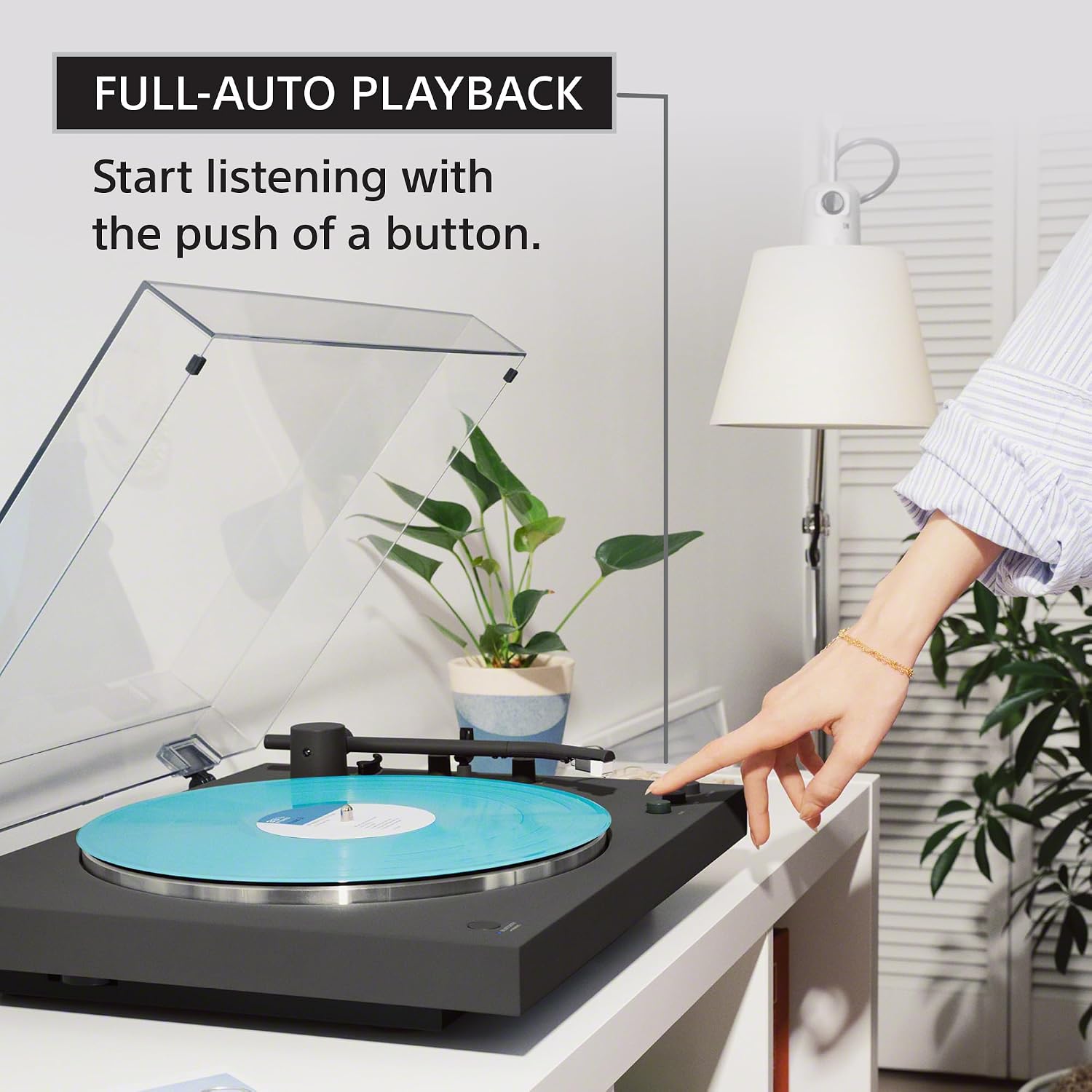 Detalle de Sony Bluetooth turntable PS-LX3BT
