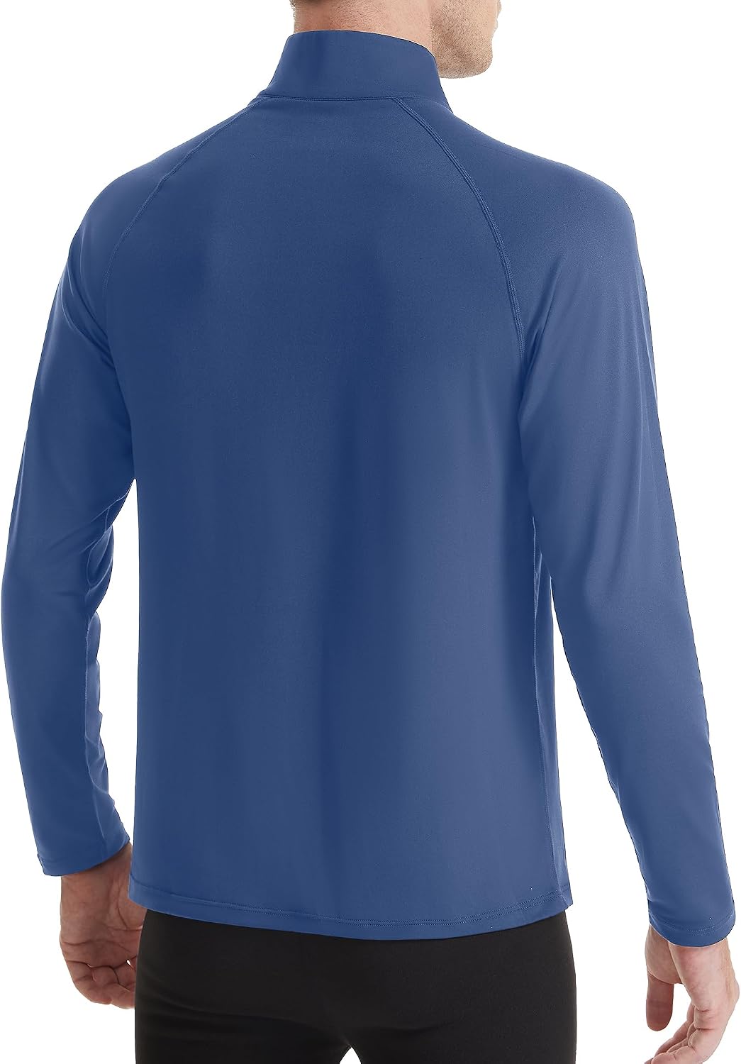 Detalle de Runhit Men's Quarter-Zip Fleece Pullover