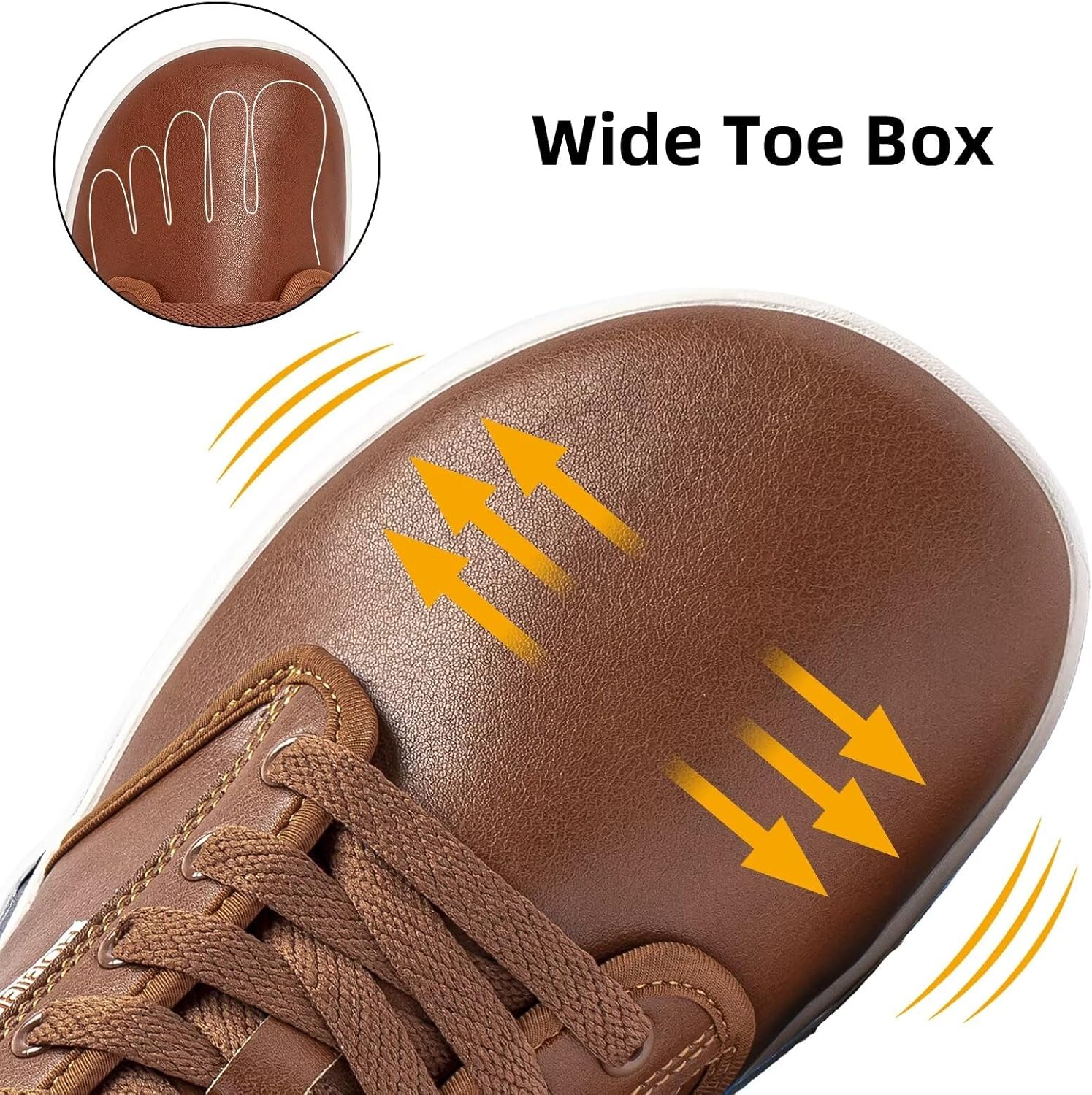 Thumbnail 1 de HOBIBEAR Unisex Barfußschuhe mit breiter Zehenbox aus Leder (Zero Drop)