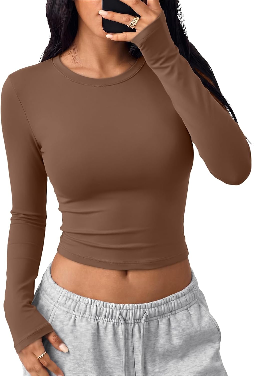Thumbnail 6 de Trendy Queen Womens Long Sleeve Crop Top for Teens