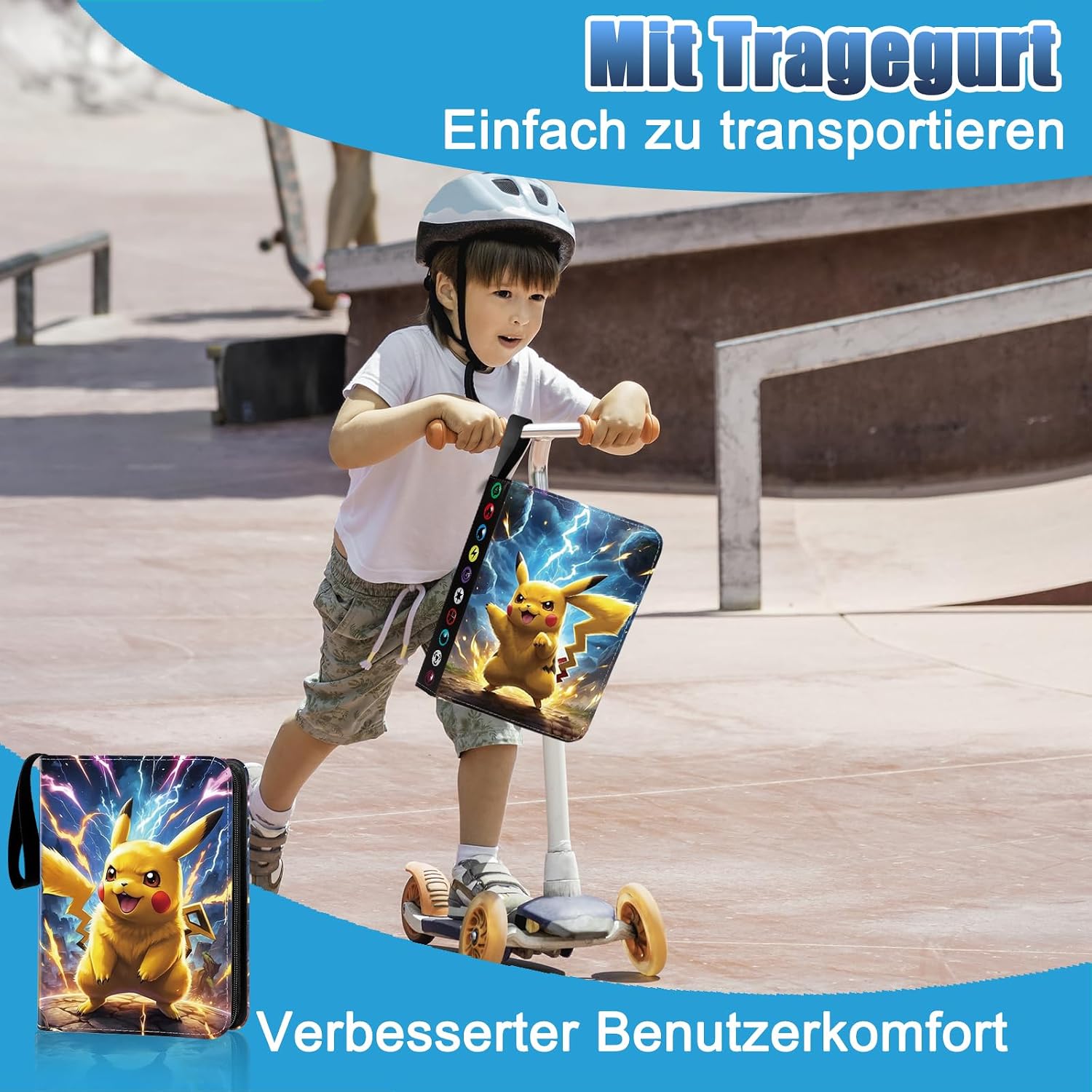 Detalle de Sammelalbum für Karten – 400 Karten Fassungsvermögen, Premium PU-Material, wasserdicht & staubdicht
