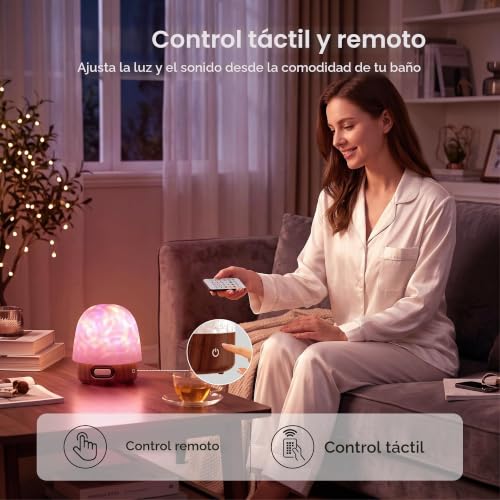 Detalle de UPXNBOR Proyector Estrellas Luz Nocturna Inalámbrica con Altavoz Bluetooth