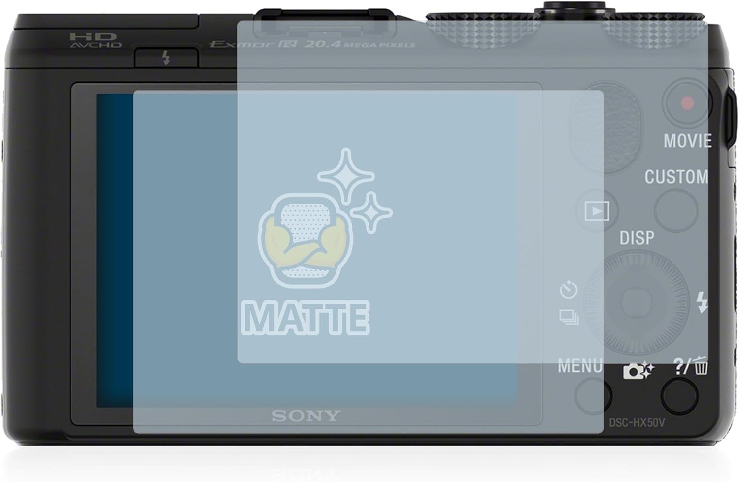 Thumbnail 1 de BROTECT Entspiegelungs-Schutzfolie für Sony Cyber-Shot DSC-HX50 (2 Stück) – Matte Displayschutzfolie