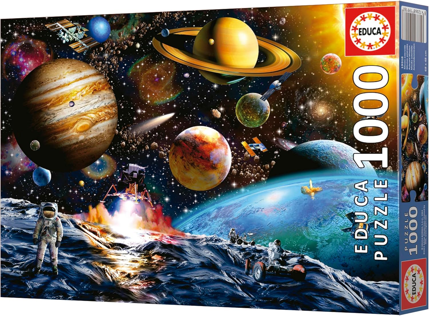 Thumbnail 5 de Puzzle Educa 1000 pièces pour adultes « Mission astéroïde » (68 × 48 cm)