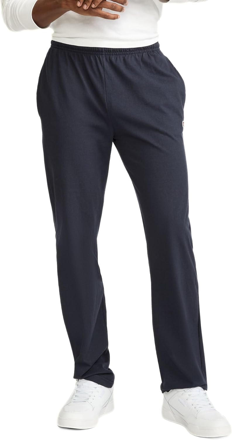 Detalle de Champion Men's Open-Bottom Lounge Pants, Standard Fit