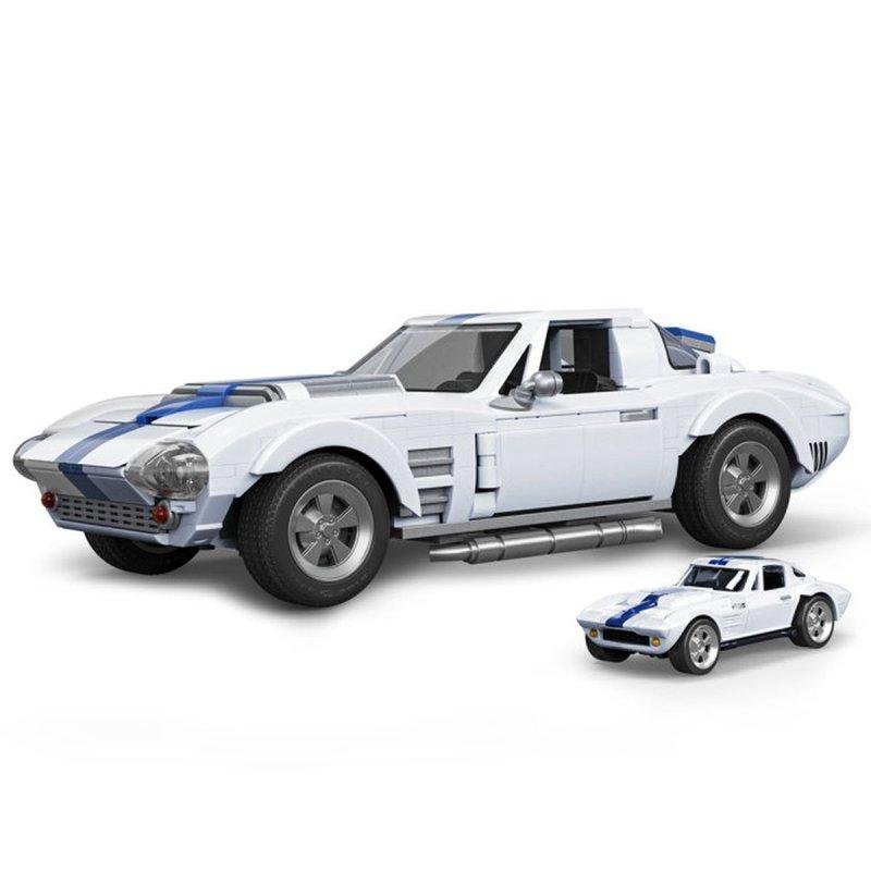 Detalle 2 de Mega Hot Wheels Brick Shop Elite Corvette Grand Sport 918 piezas