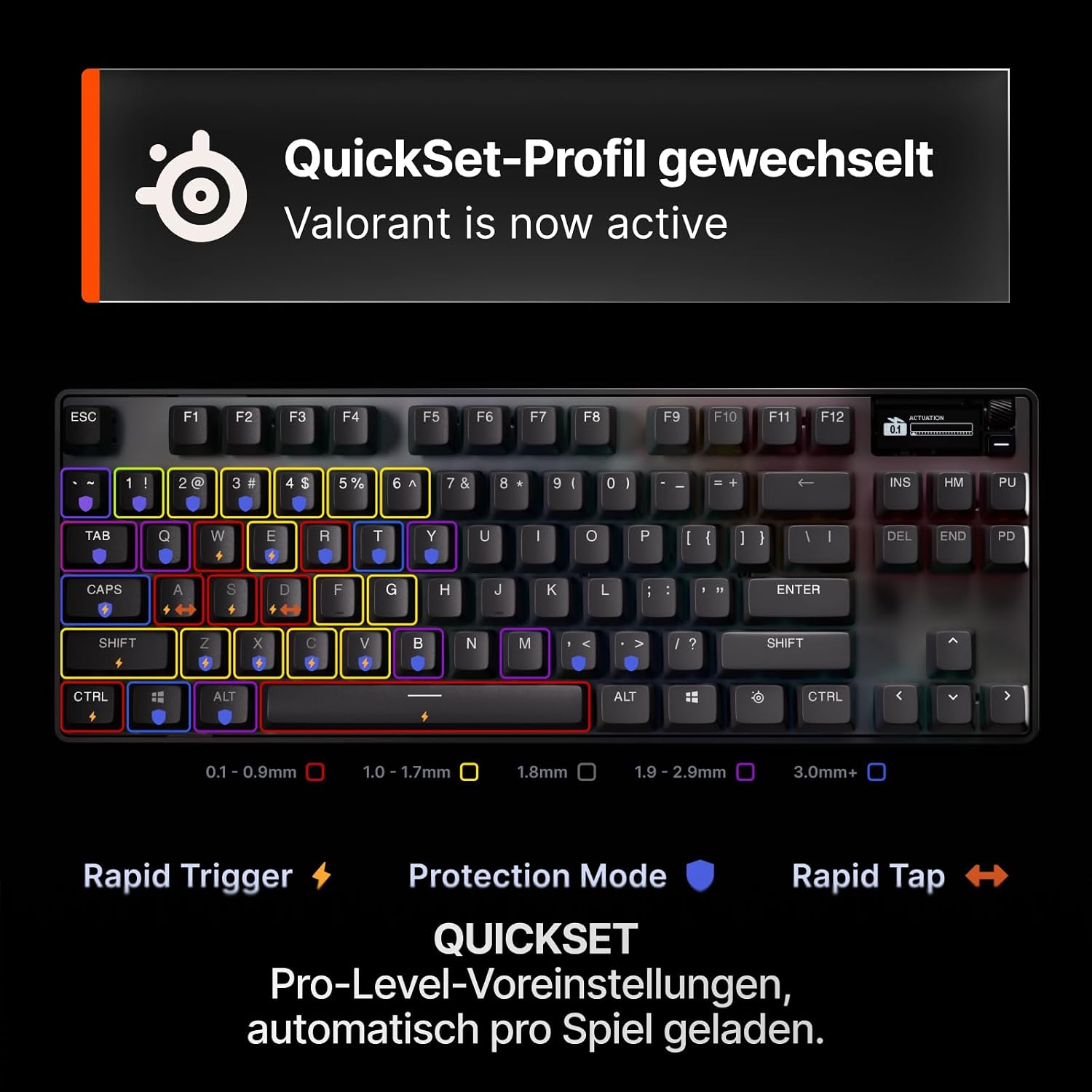 Thumbnail 2 de SteelSeries Apex Pro TKL Gen 3 – Gaming-Tastatur mit OmniPoint 3.0 Hall-Effekt-Switches