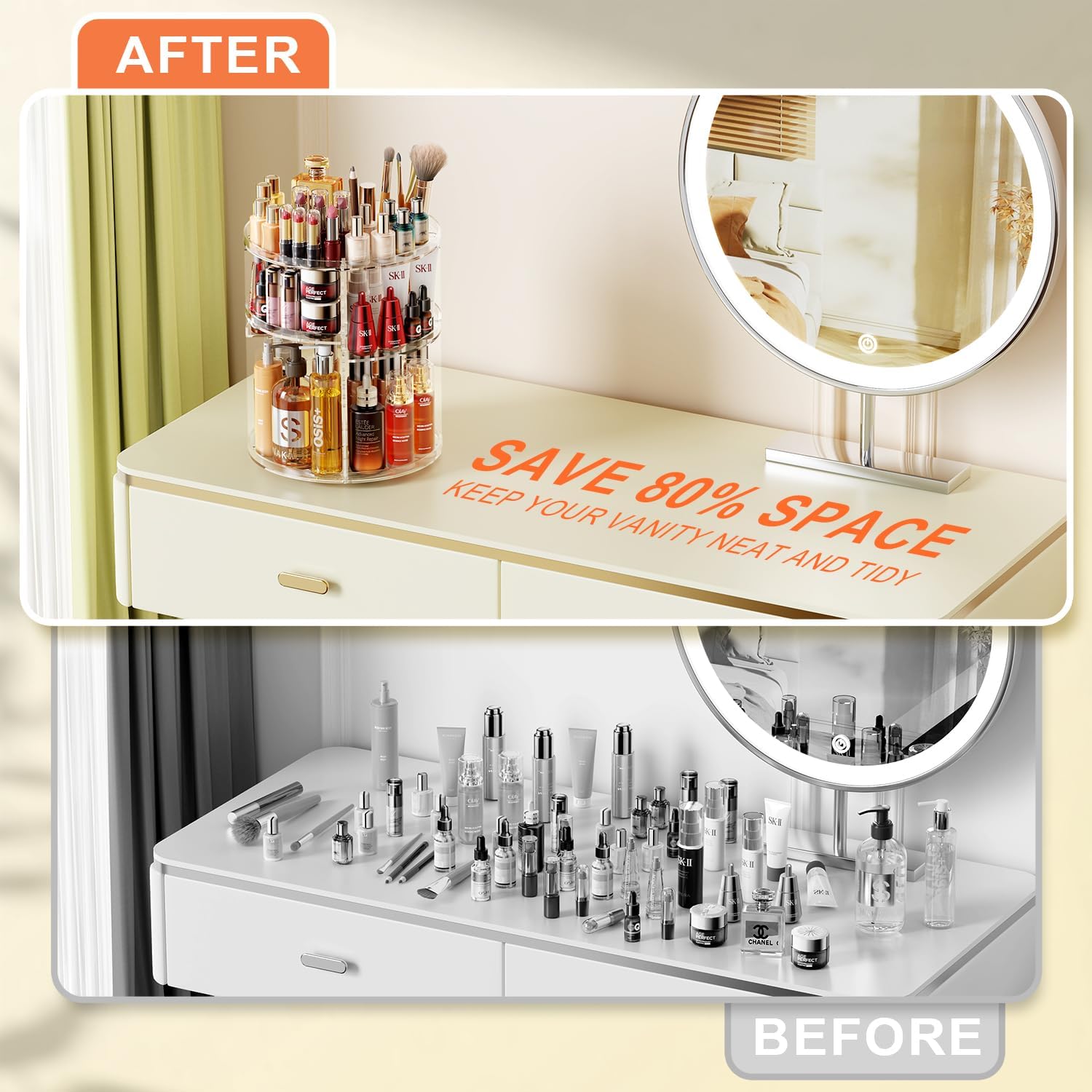 Thumbnail 4 de Auxmir Make Up Organizer 360° Drehung