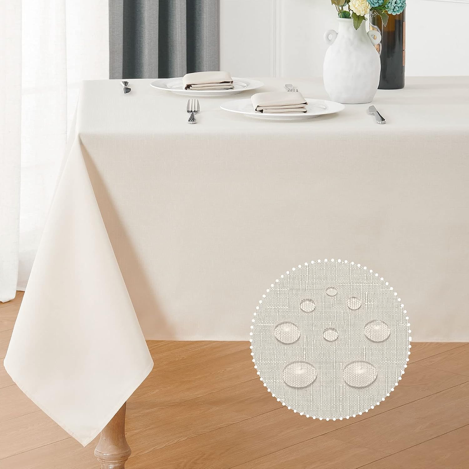 Detalle de Veblandy Rectangle Tablecloth 60x104 inch 🍽
