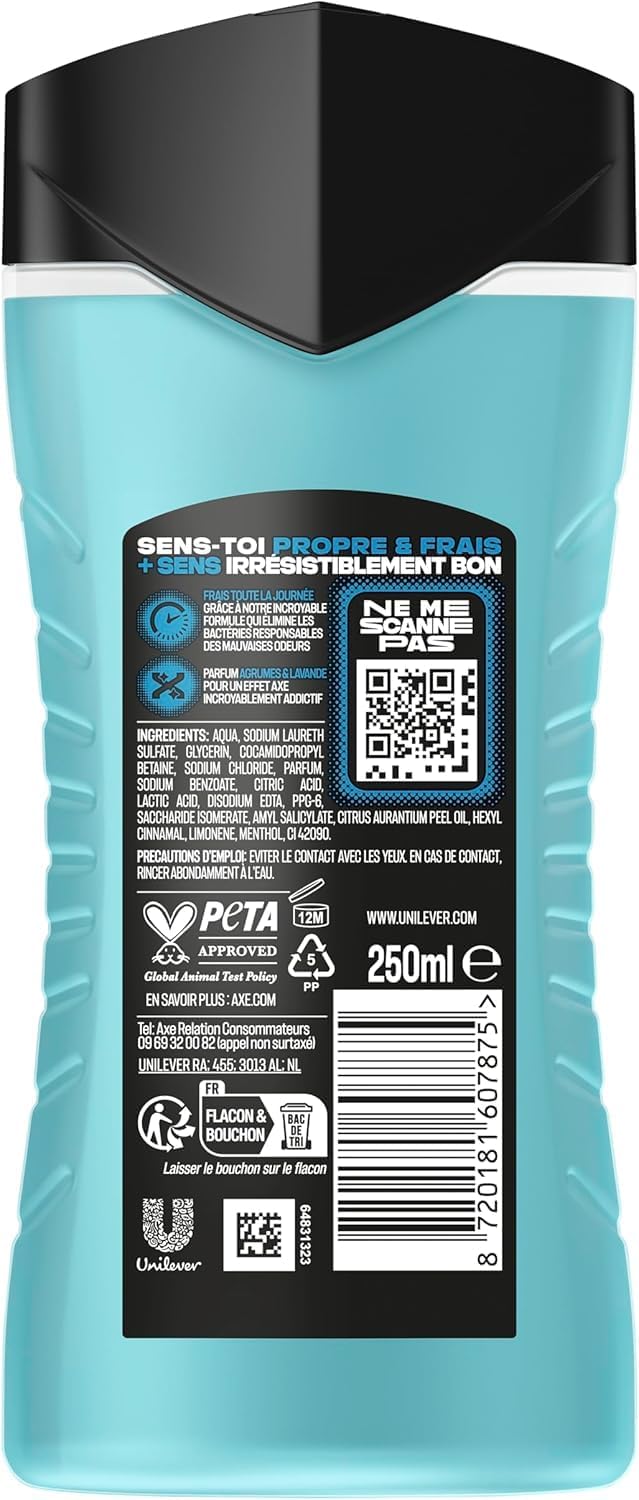 Thumbnail 6 de AXE Gel Douche Homme 5en1 Re-Load – 12x250 ml
