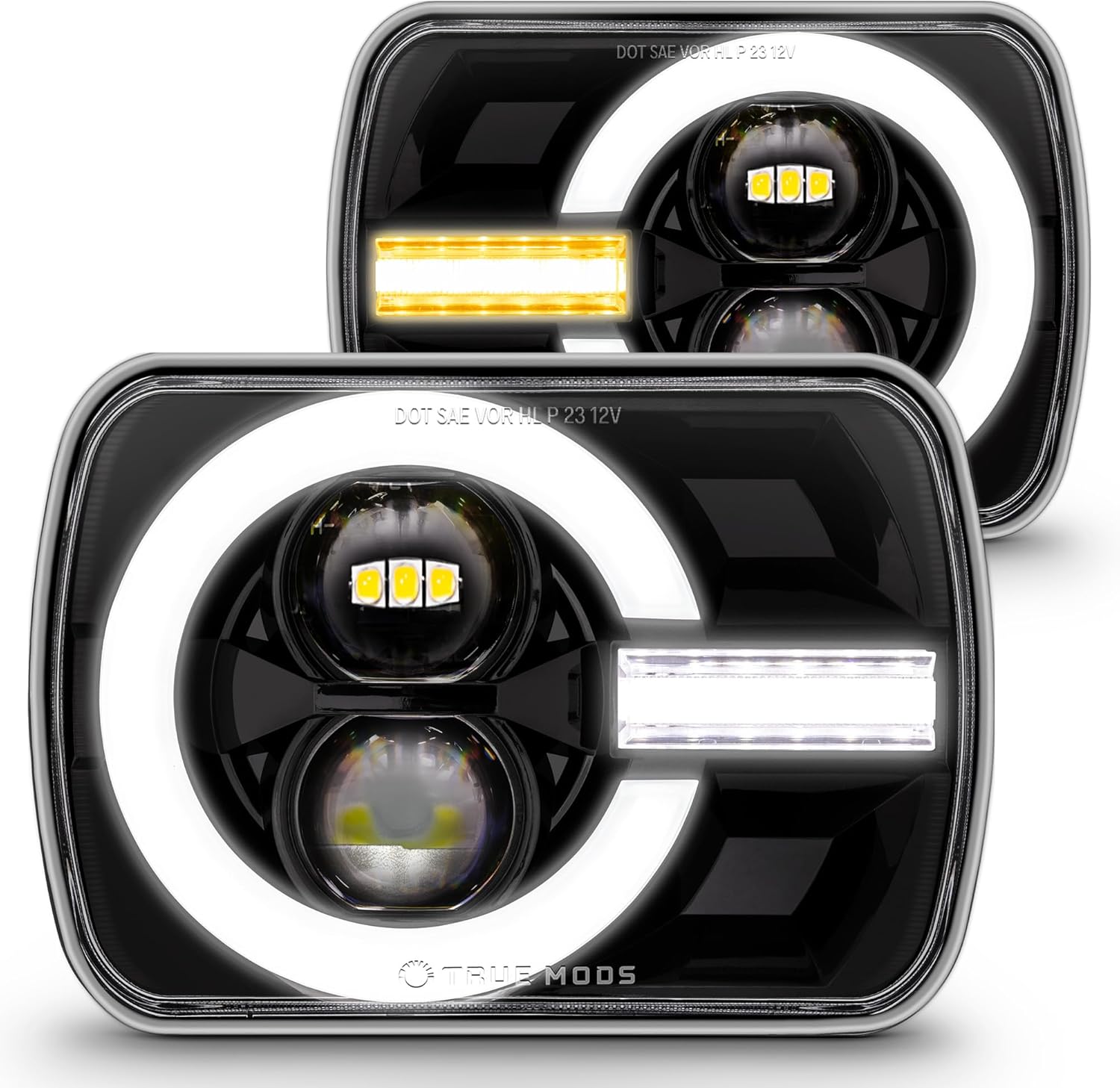 Detalle de TRUE MODS H6054 7x6 Inch LED Headlight for Jeep