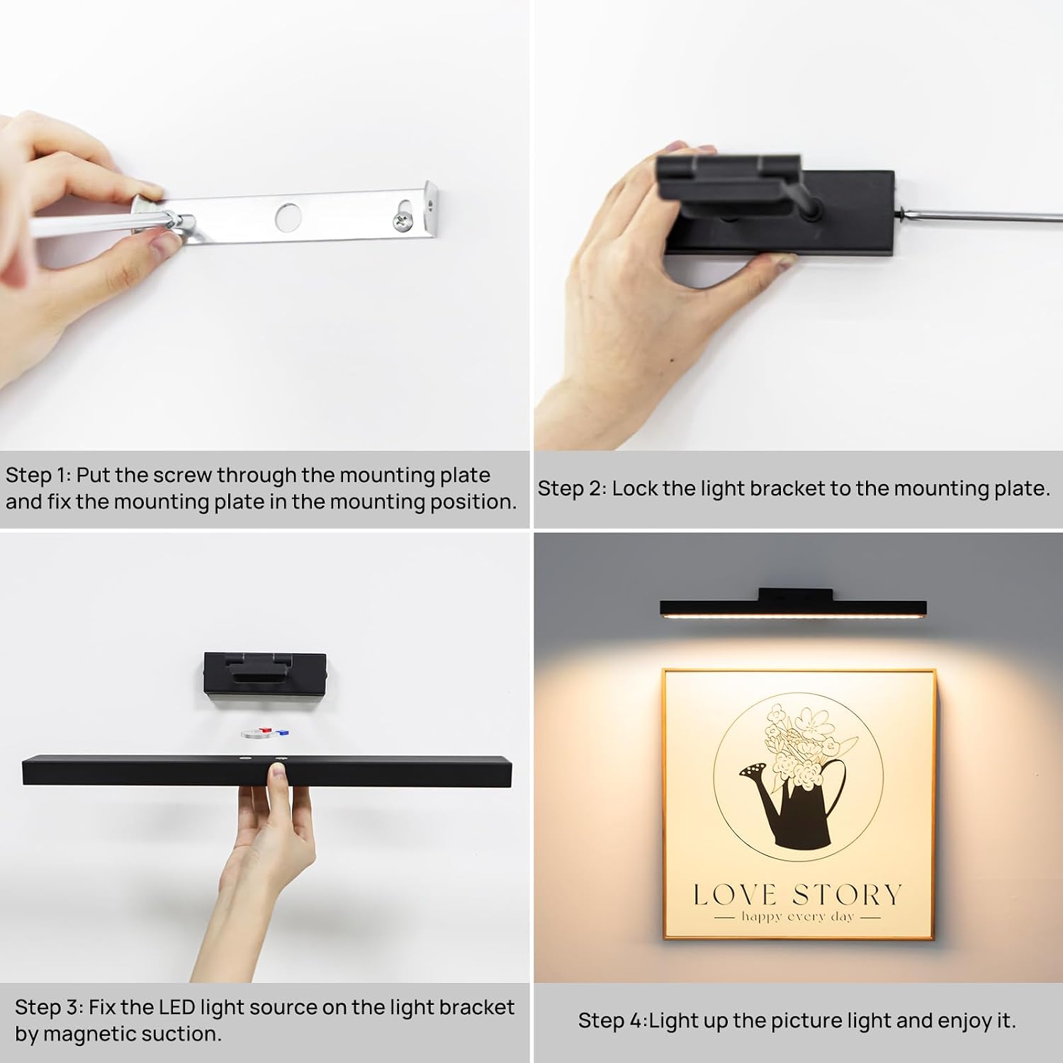 Thumbnail 6 de Lrlite PLB-1 16-inch Battery-Operated Picture Light, Dimmable with Remote