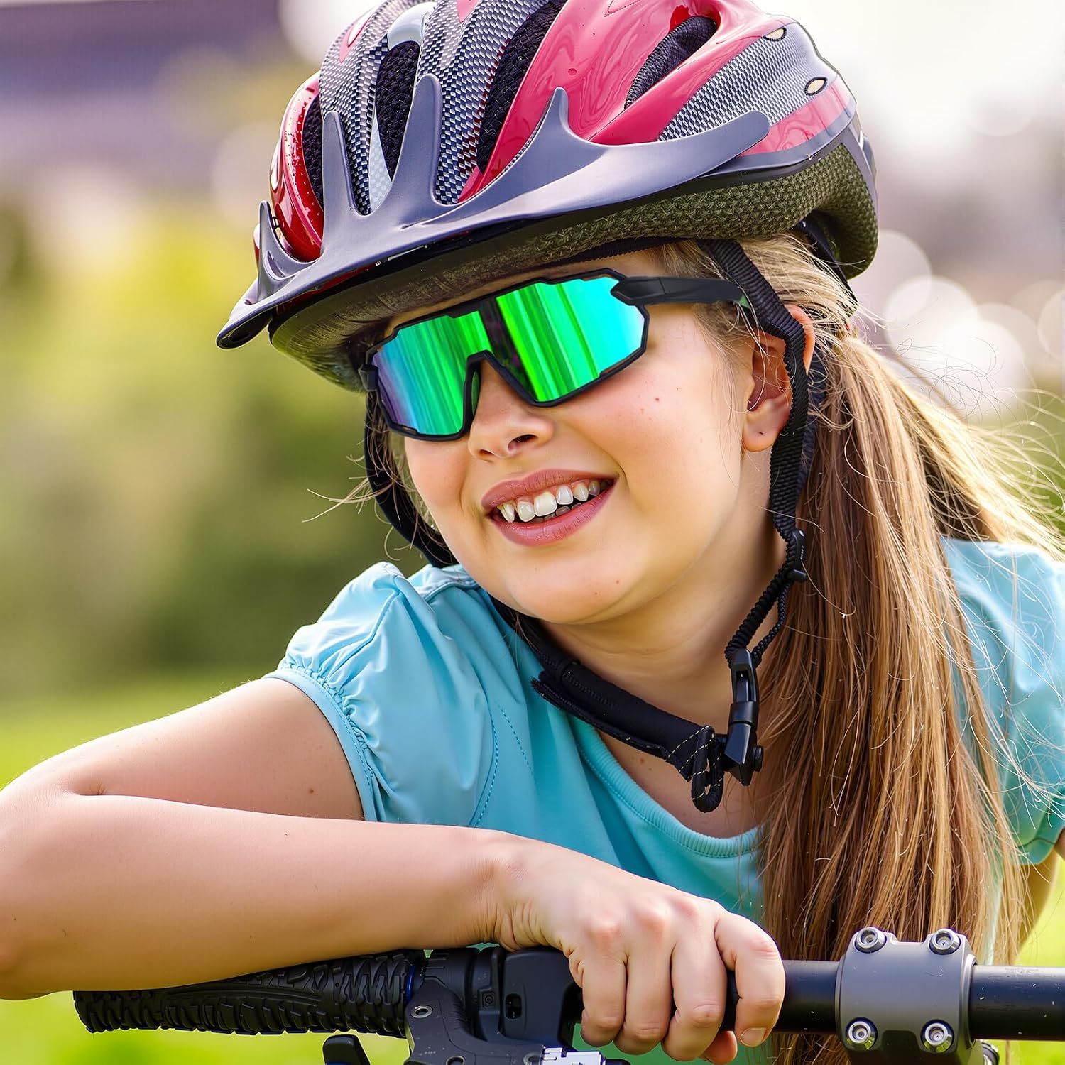 Detalle de Aullwyr occhiali da sole bambino 6-15 anni con protezione UV400 e lenti polarizzate