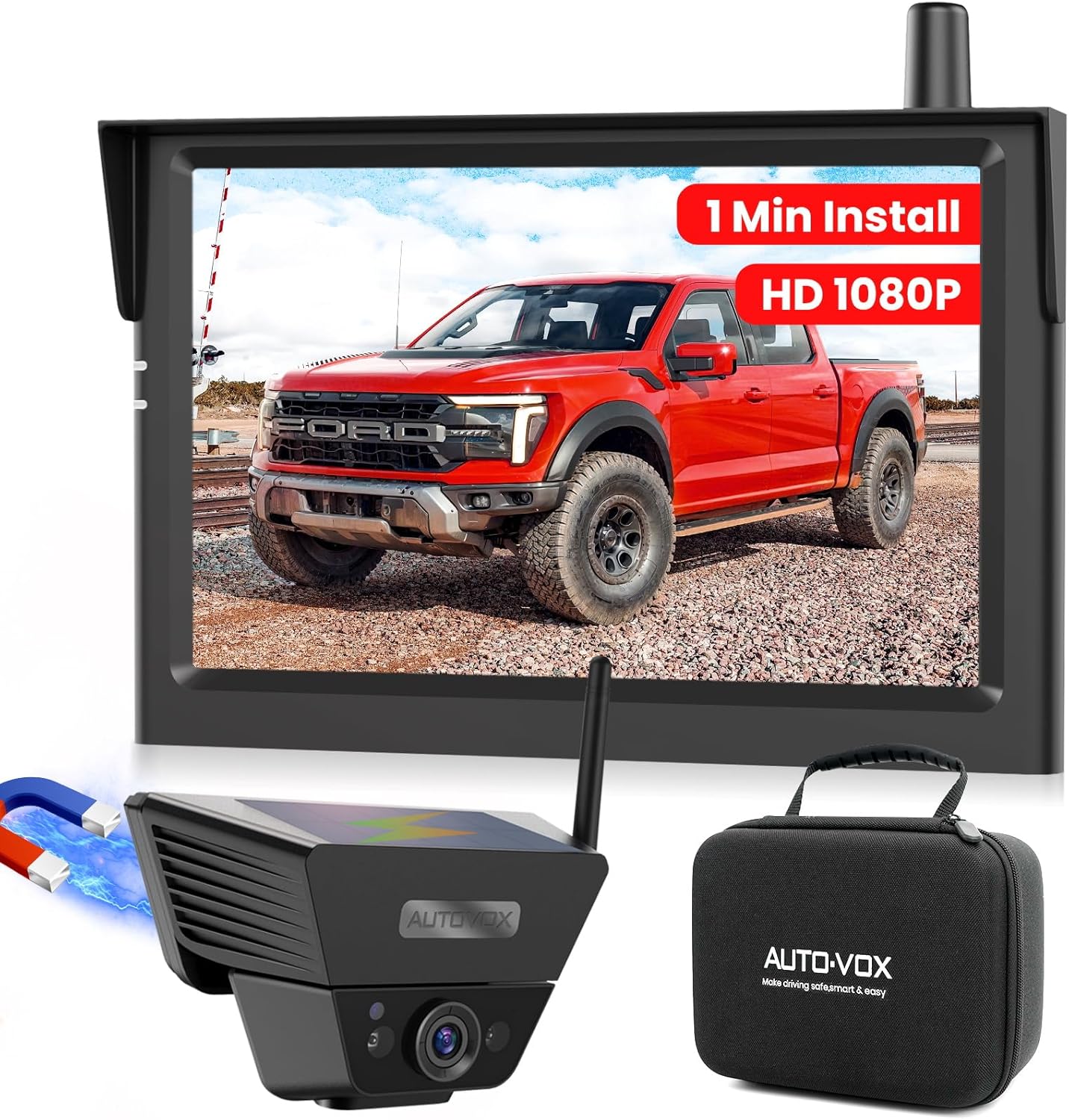 Detalle de AUTO-VOX Solar Wireless Reversing Camera Kit 5